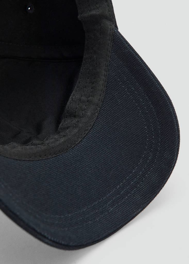 Piqué cotton cap — Navy