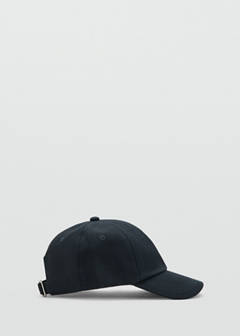 Piqué cotton cap — Navy 1