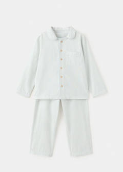 Set of long check pyjamas — Aqua Green 1