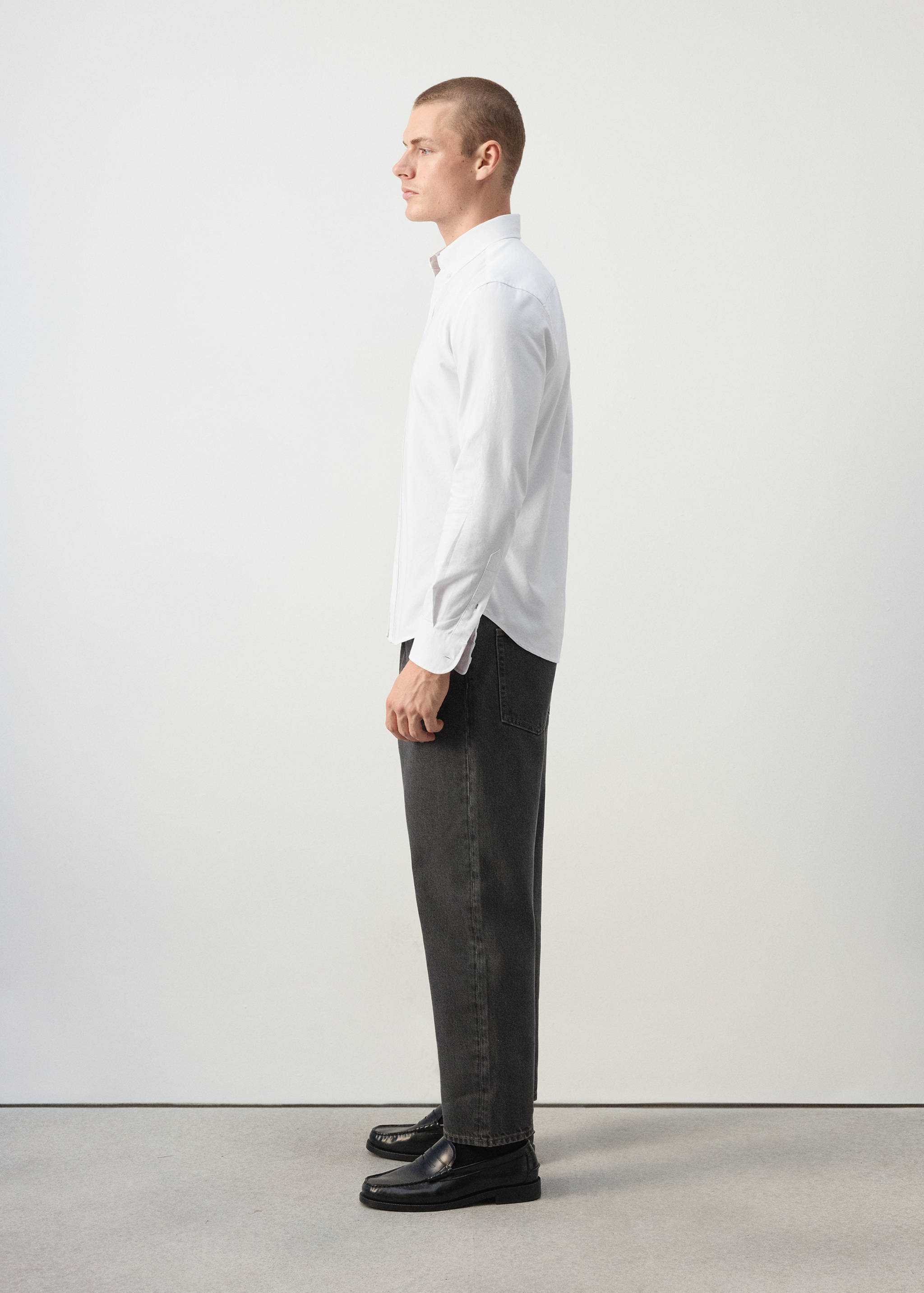 100% cotton Oxford shirt - Details of the article 2
