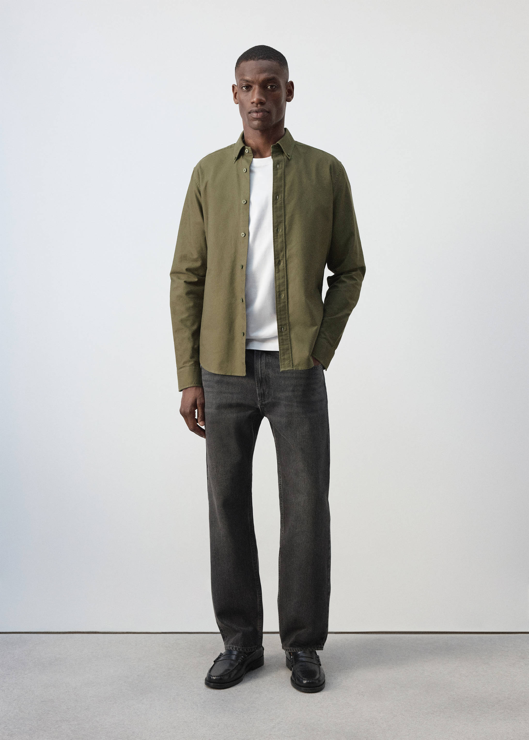 100% cotton Oxford shirt - General plane