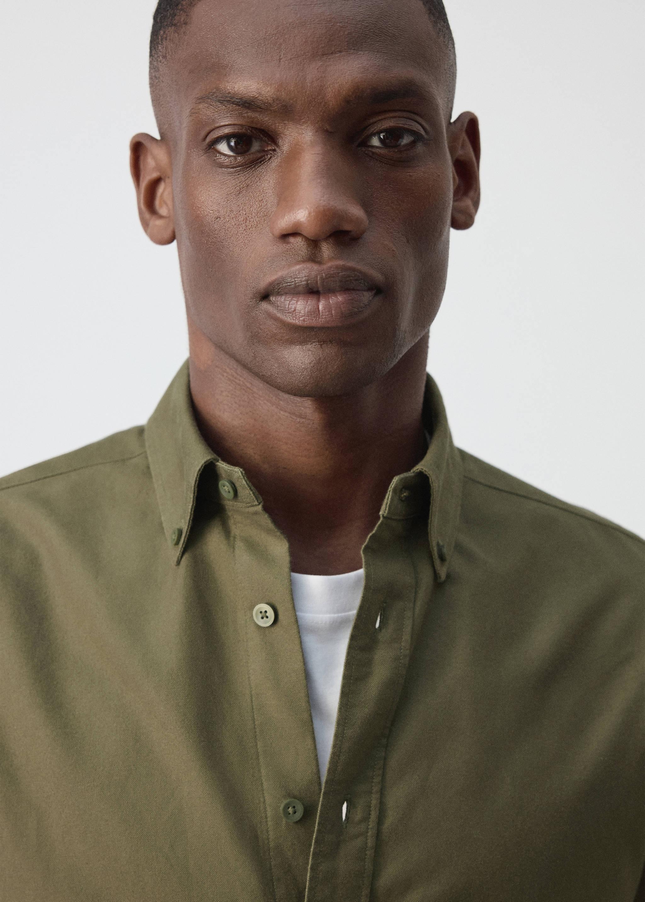 100% cotton Oxford shirt - Details of the article 1