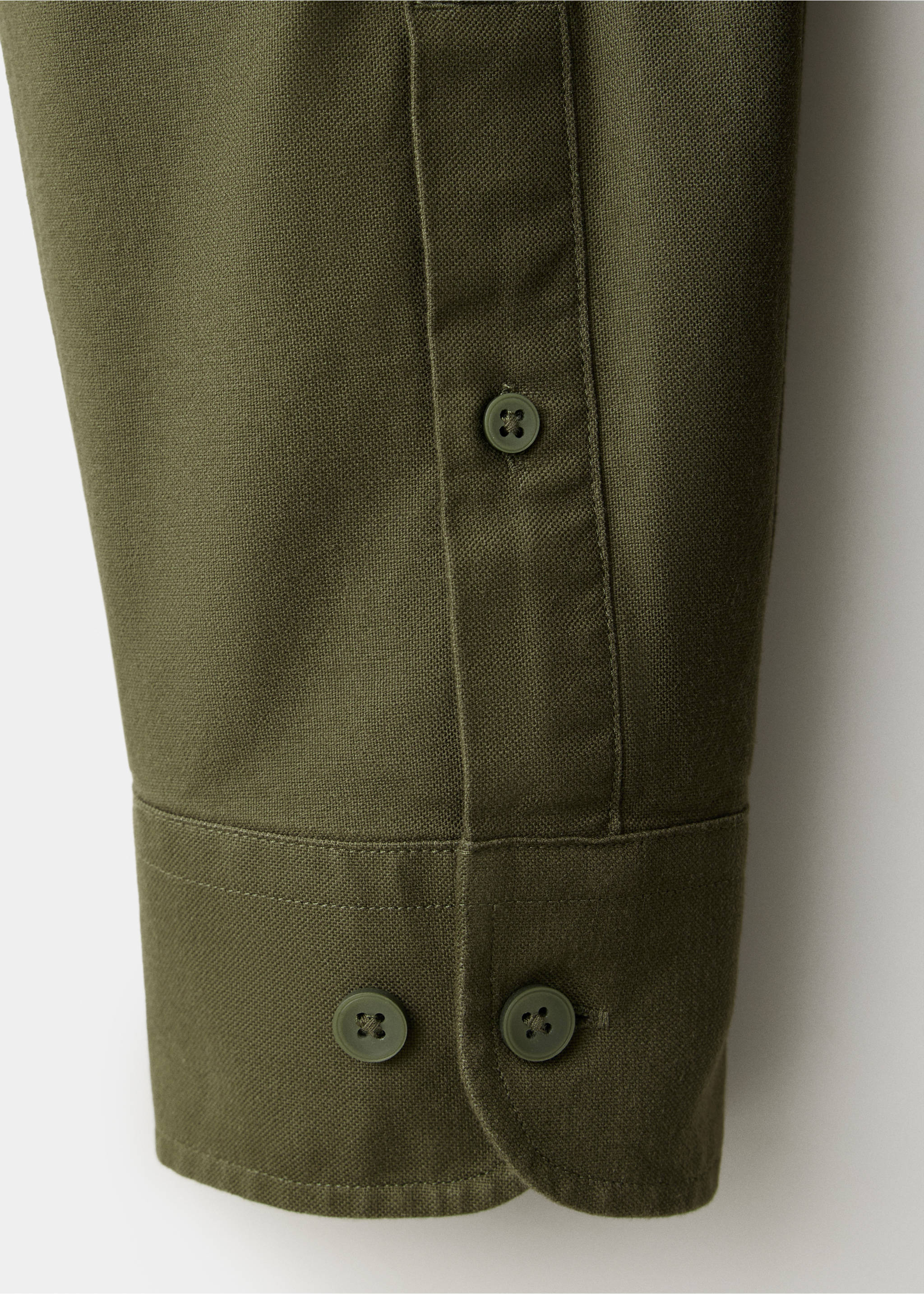 100% cotton Oxford shirt - Details of the article 0, Khaki. Ref: 37074438-00.