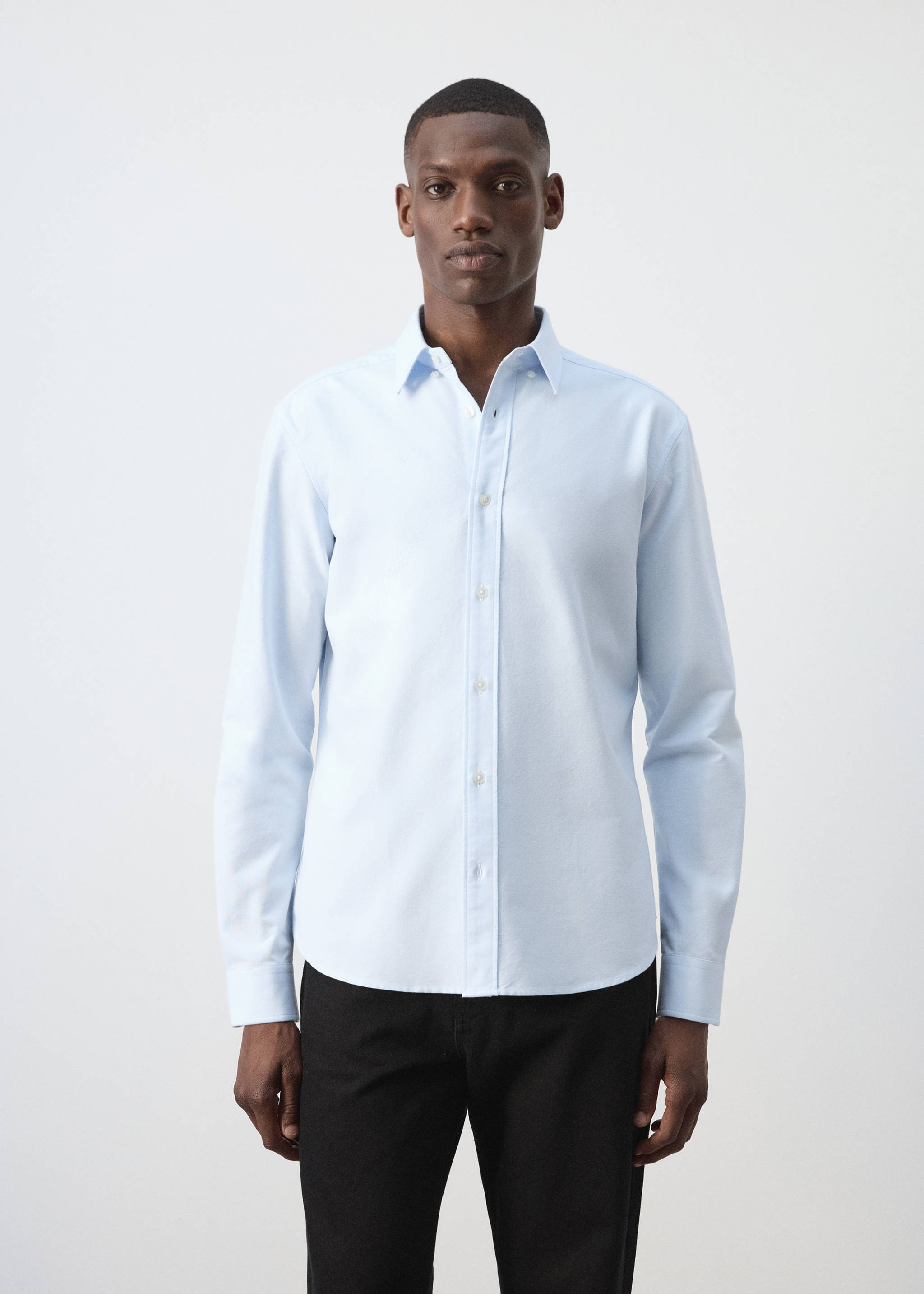 100% cotton Oxford shirt - Medium plane