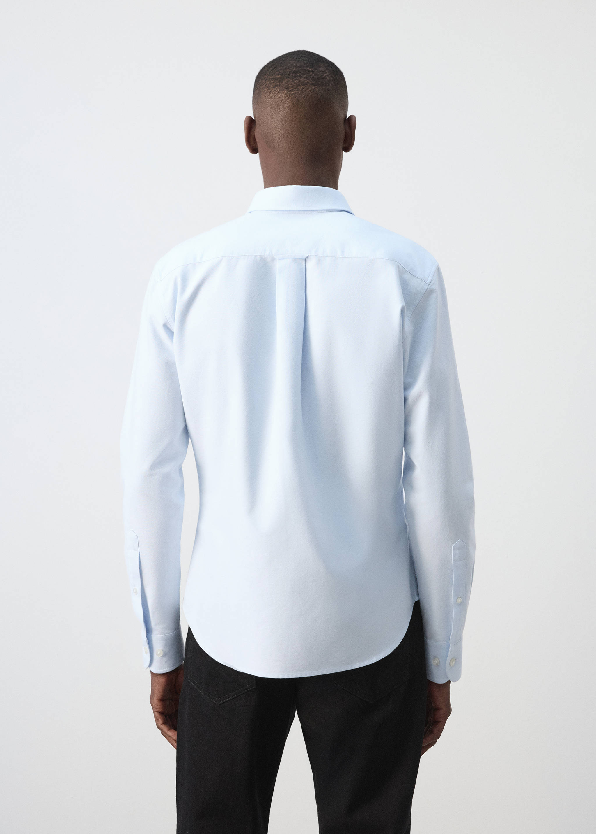 100% cotton Oxford shirt - Reverse of the article