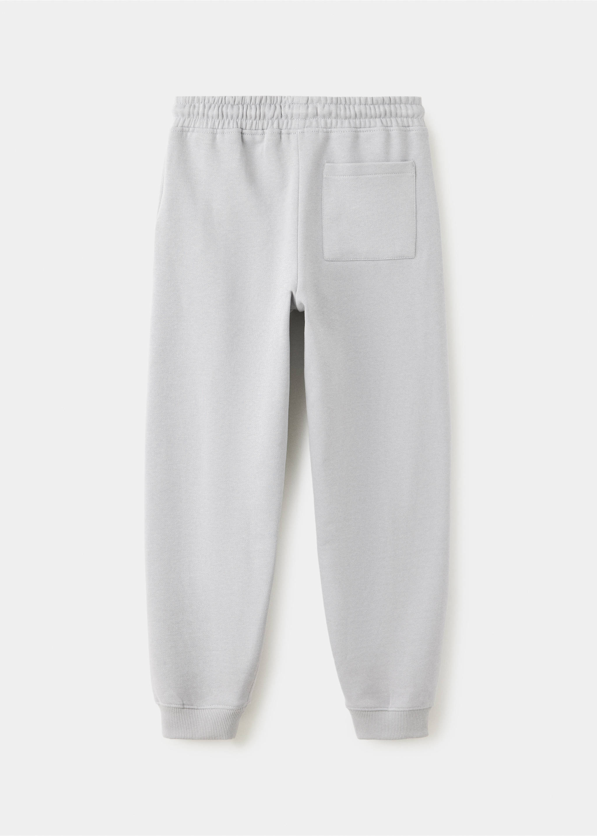 Relaxed jogger trousers - Reverse of the article, Grey. Ref: 37074439-00.