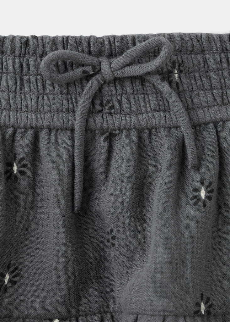 Printed ruffle skirt — Grey