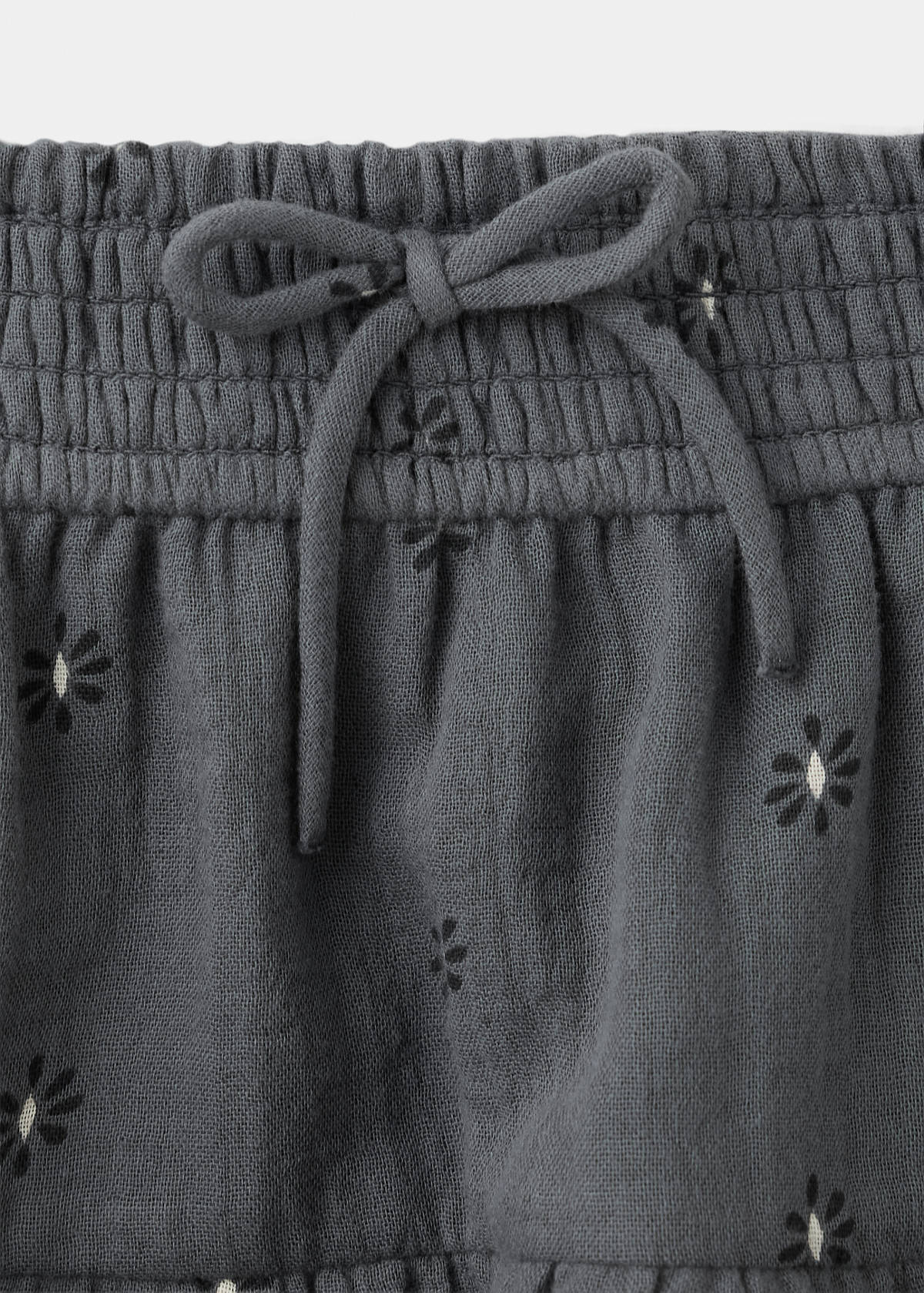 Printed ruffle skirt — Grey