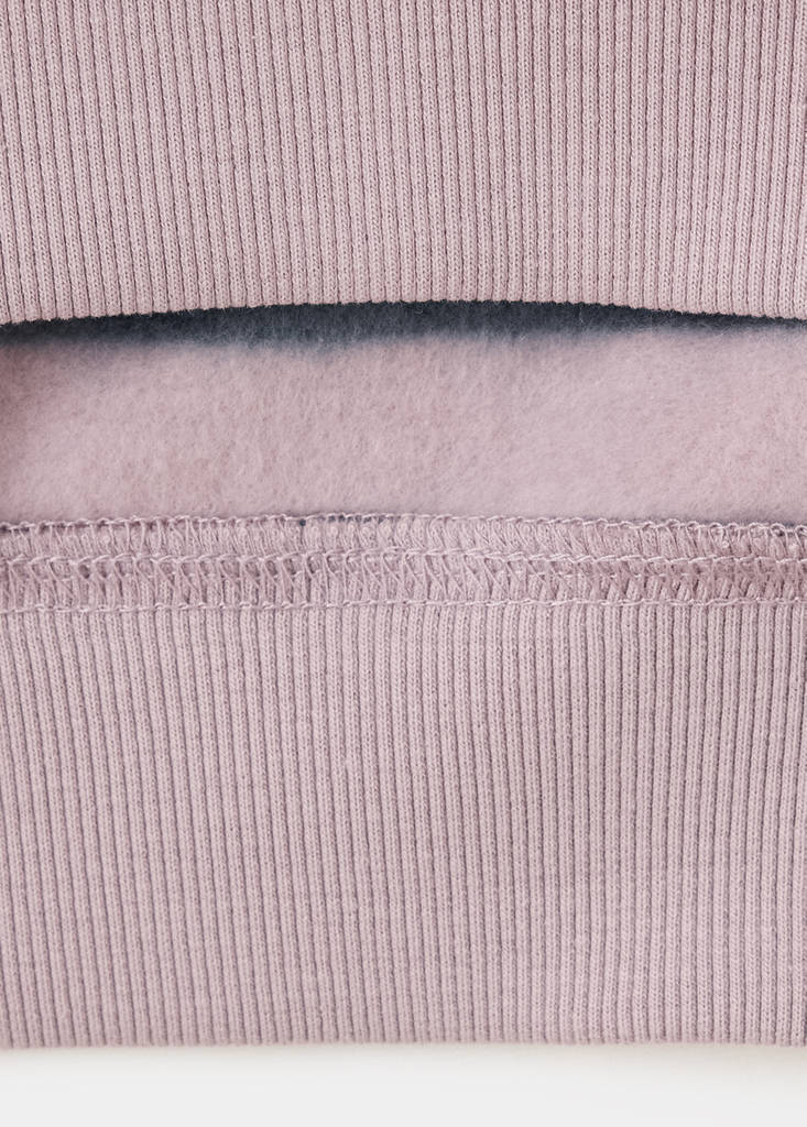 Striped sweatshirt with print detail — Light/Pastel Purple