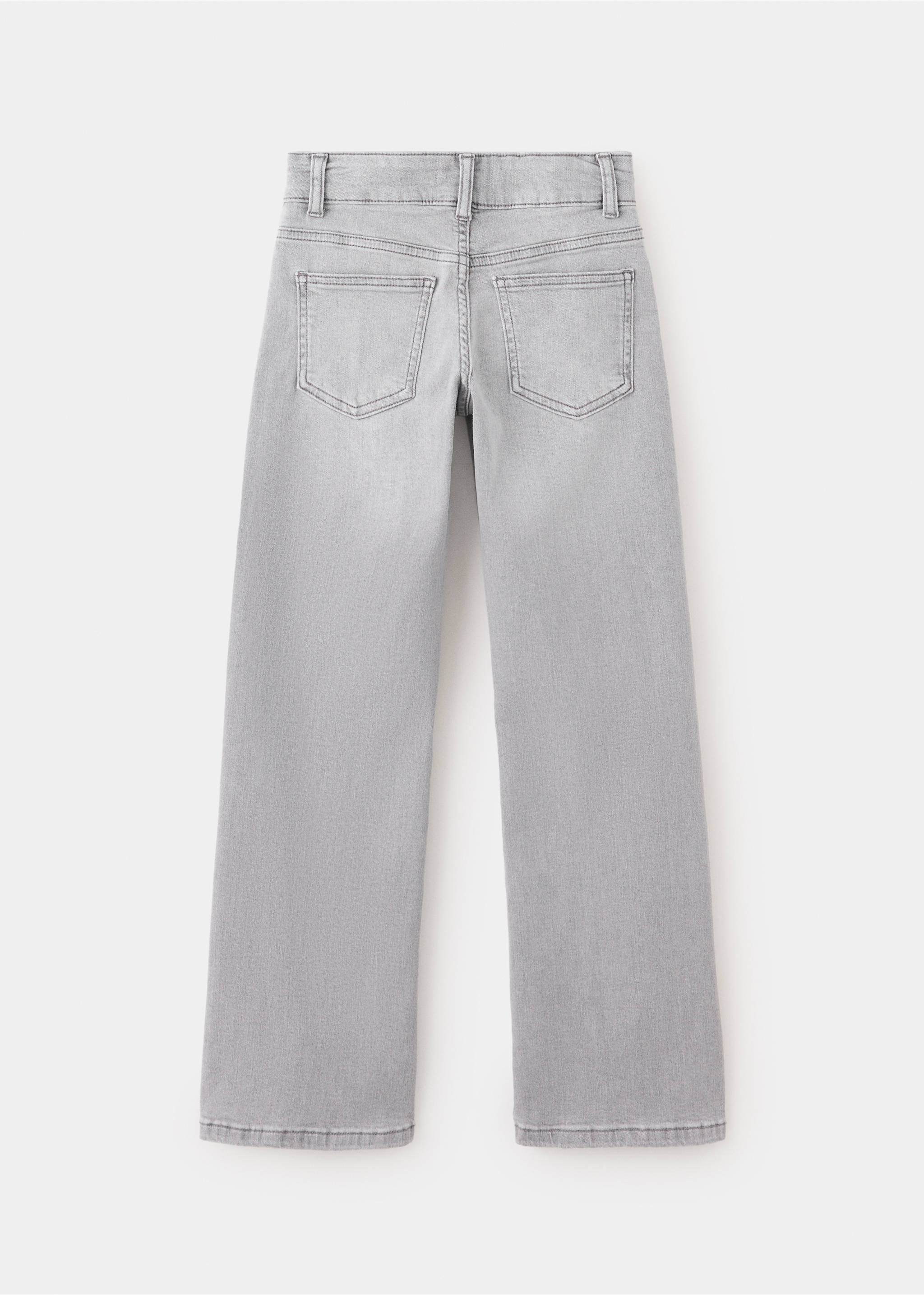 Flared jeans with stitched seams - Reverse of the article, Denim Grey. Ref: 37074446-00.