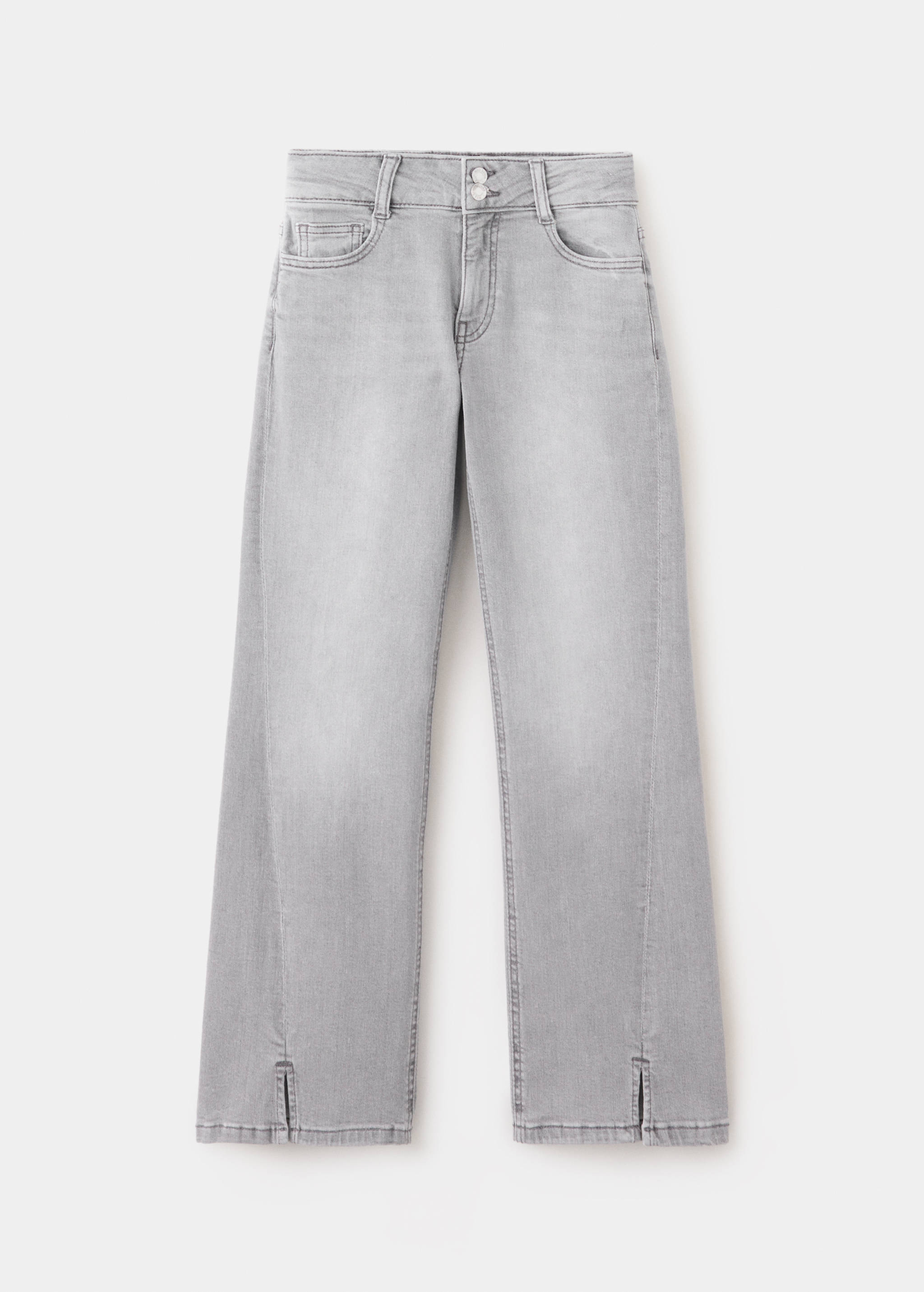 Flared jeans with stitched seams - Article without model