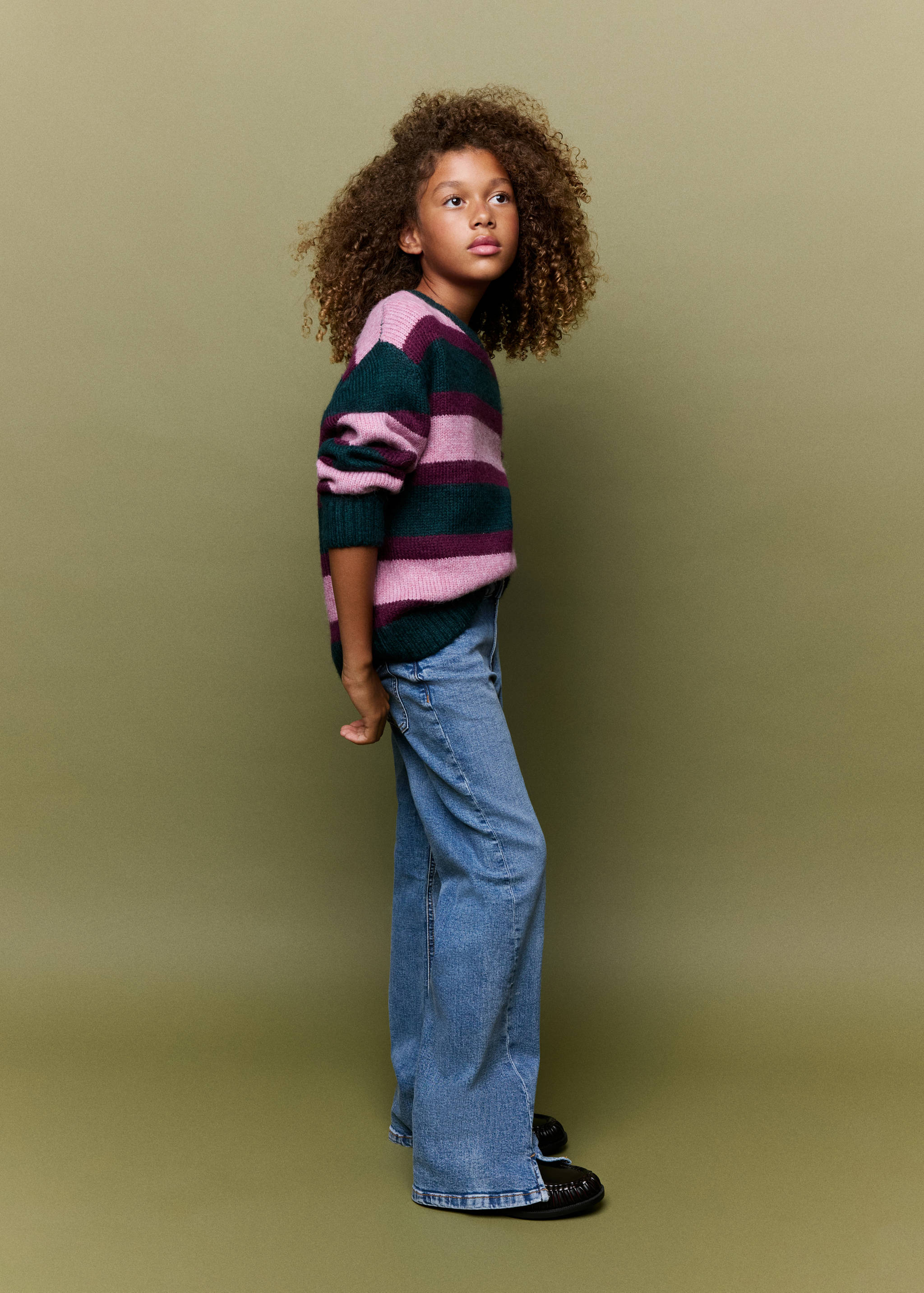 Jeans flare coutures - Plan moyen