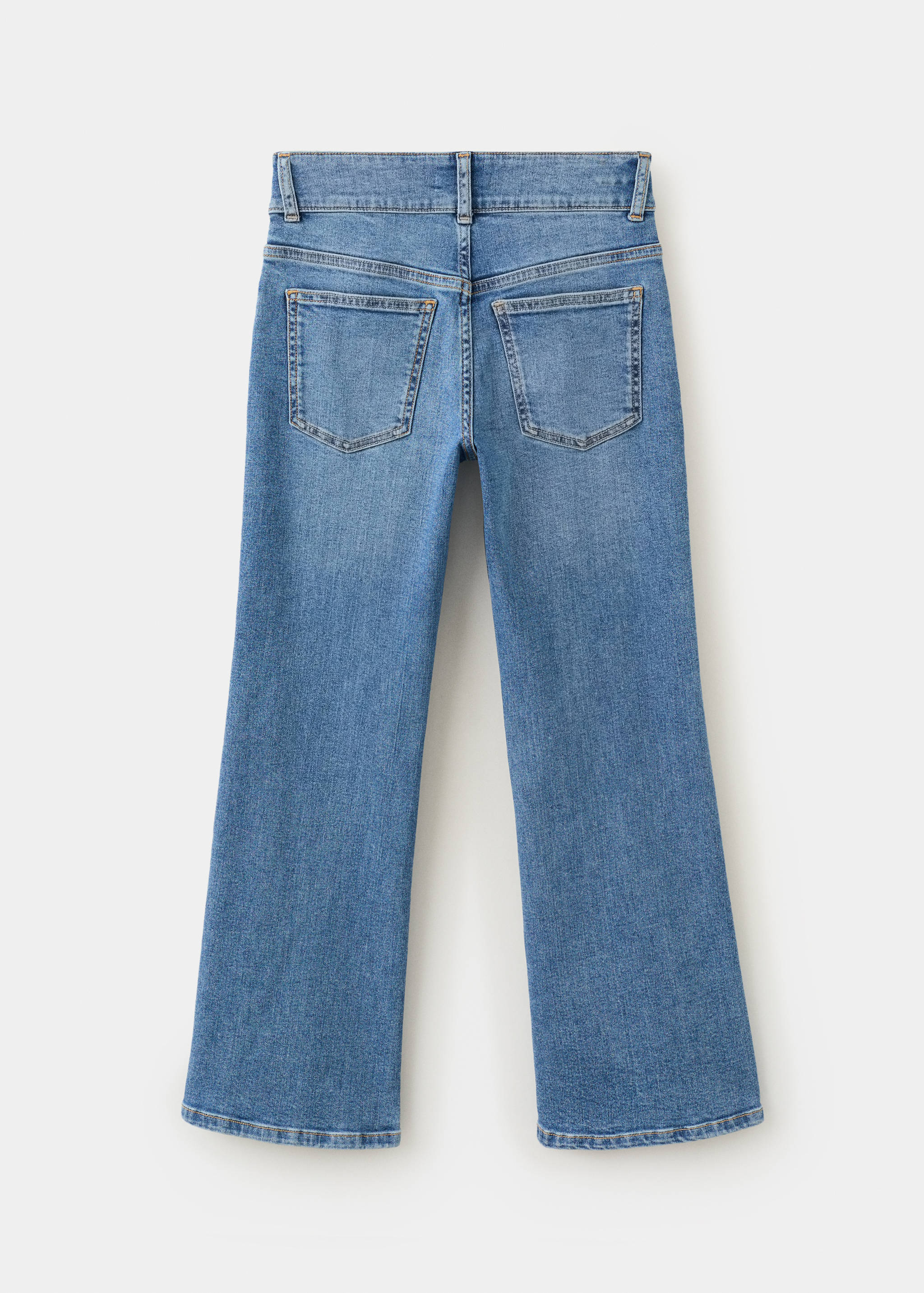 Flared jeans with stitched seams - Reverse of the article