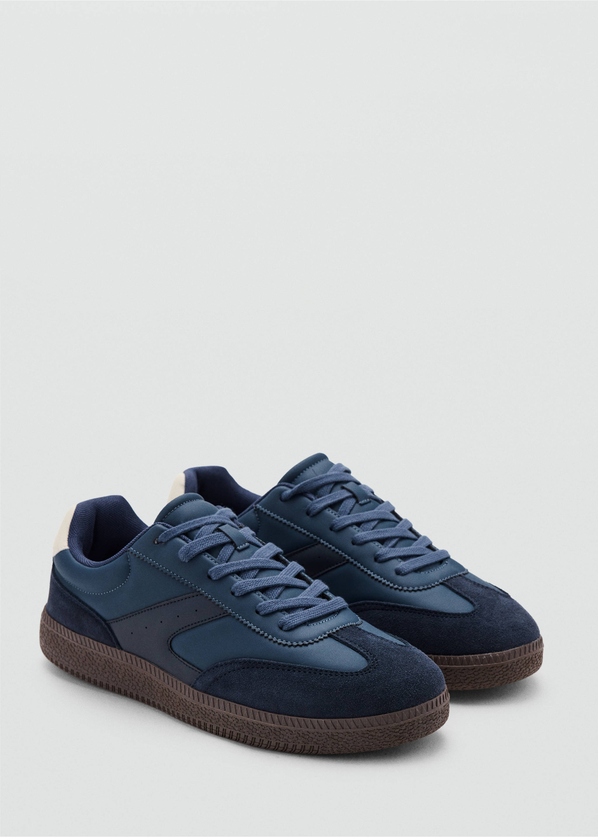 Combined design sneakers - Medium plane, Blue. Ref: 37074447-00.
