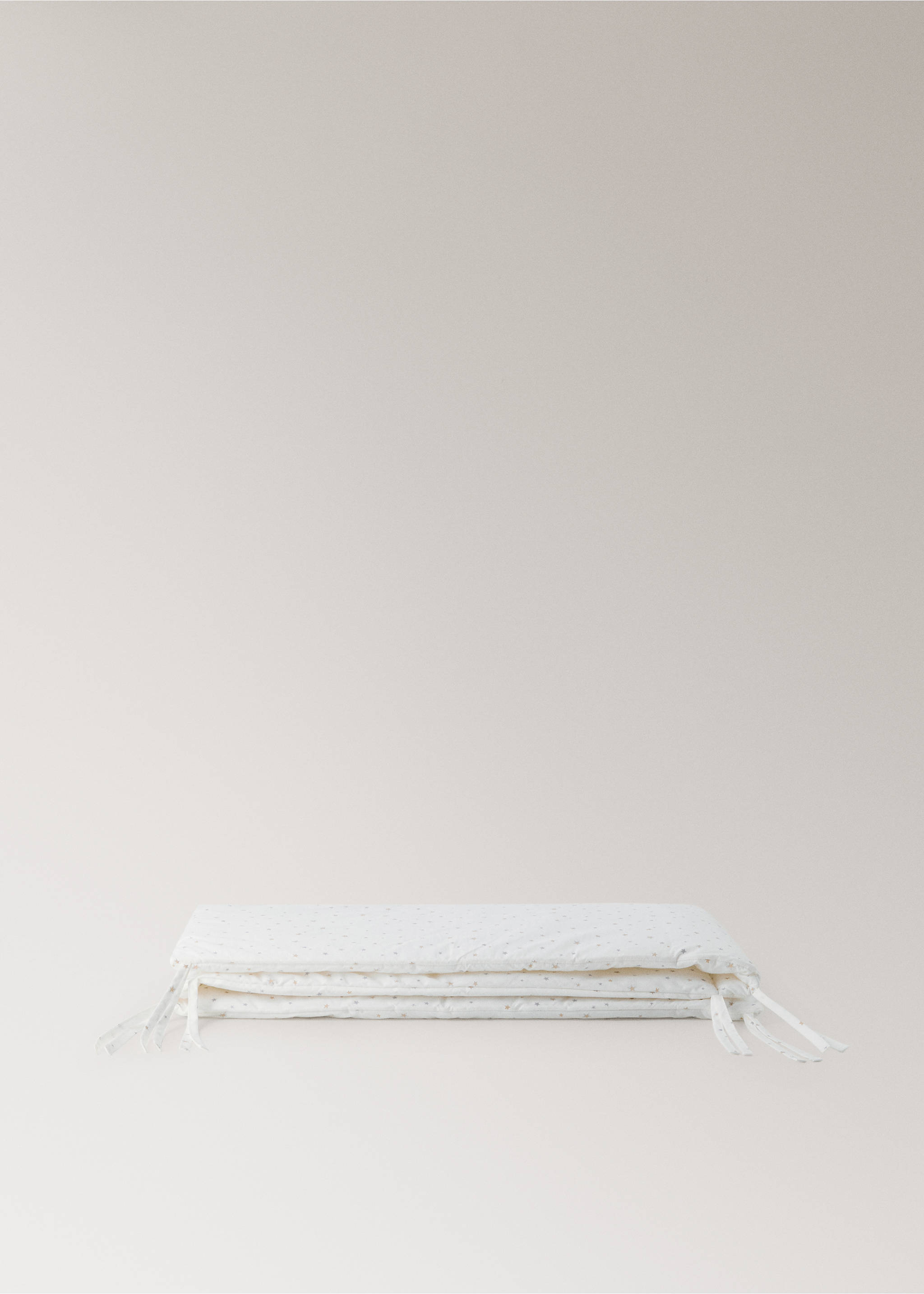 Children’s cotton gauze cot protector - Article without model, Grey. Ref: 37074452-00.