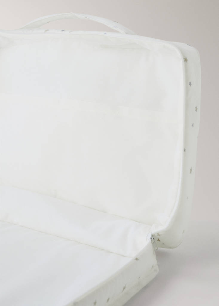 Star-print maternity bag — Grey