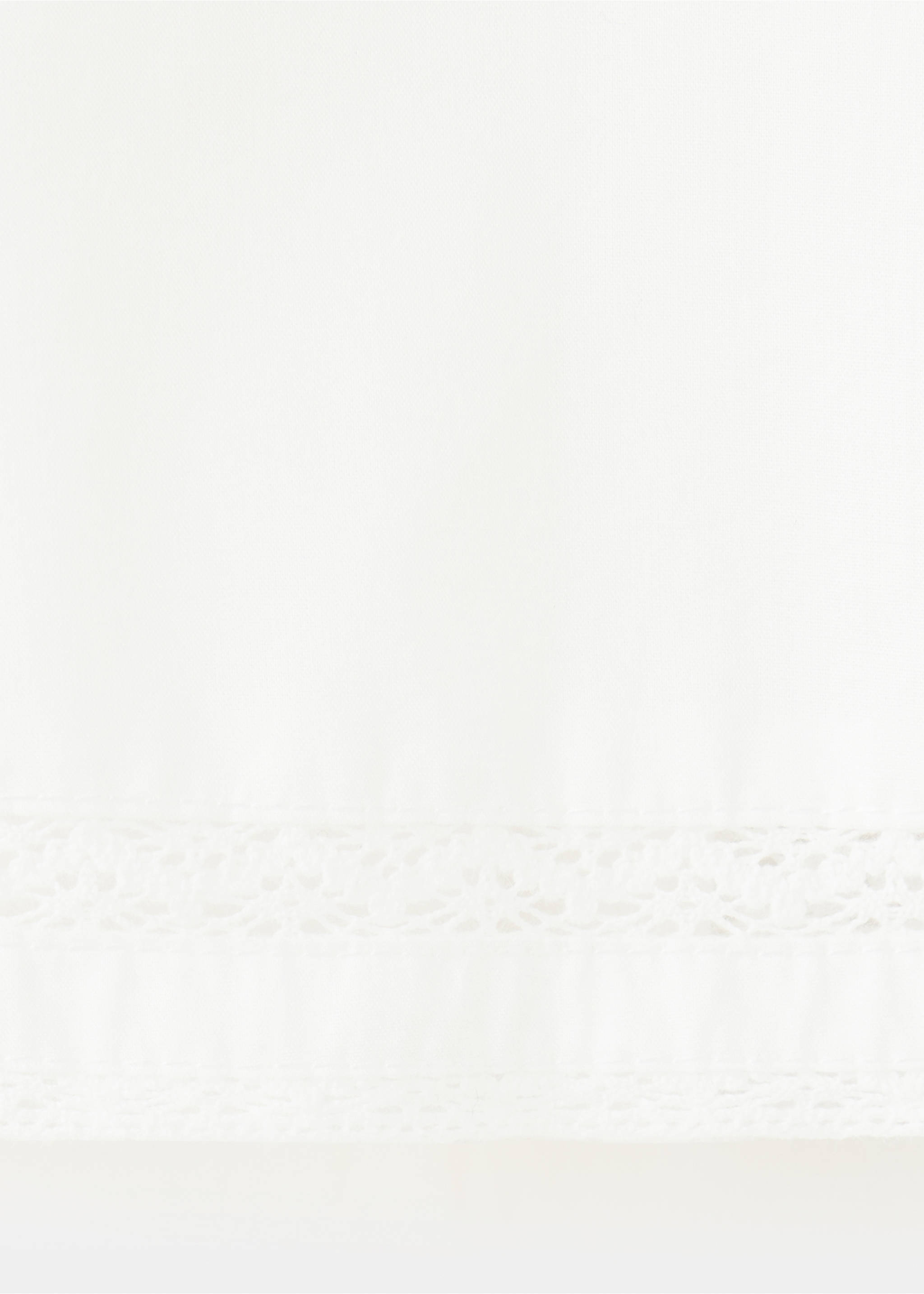 Cotton blouse with embroidered details - Details of the article 8, Off White. Ref: 37074461-00.