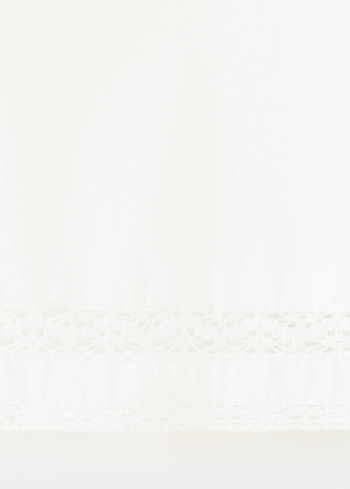 Cotton blouse with embroidered details — Off White