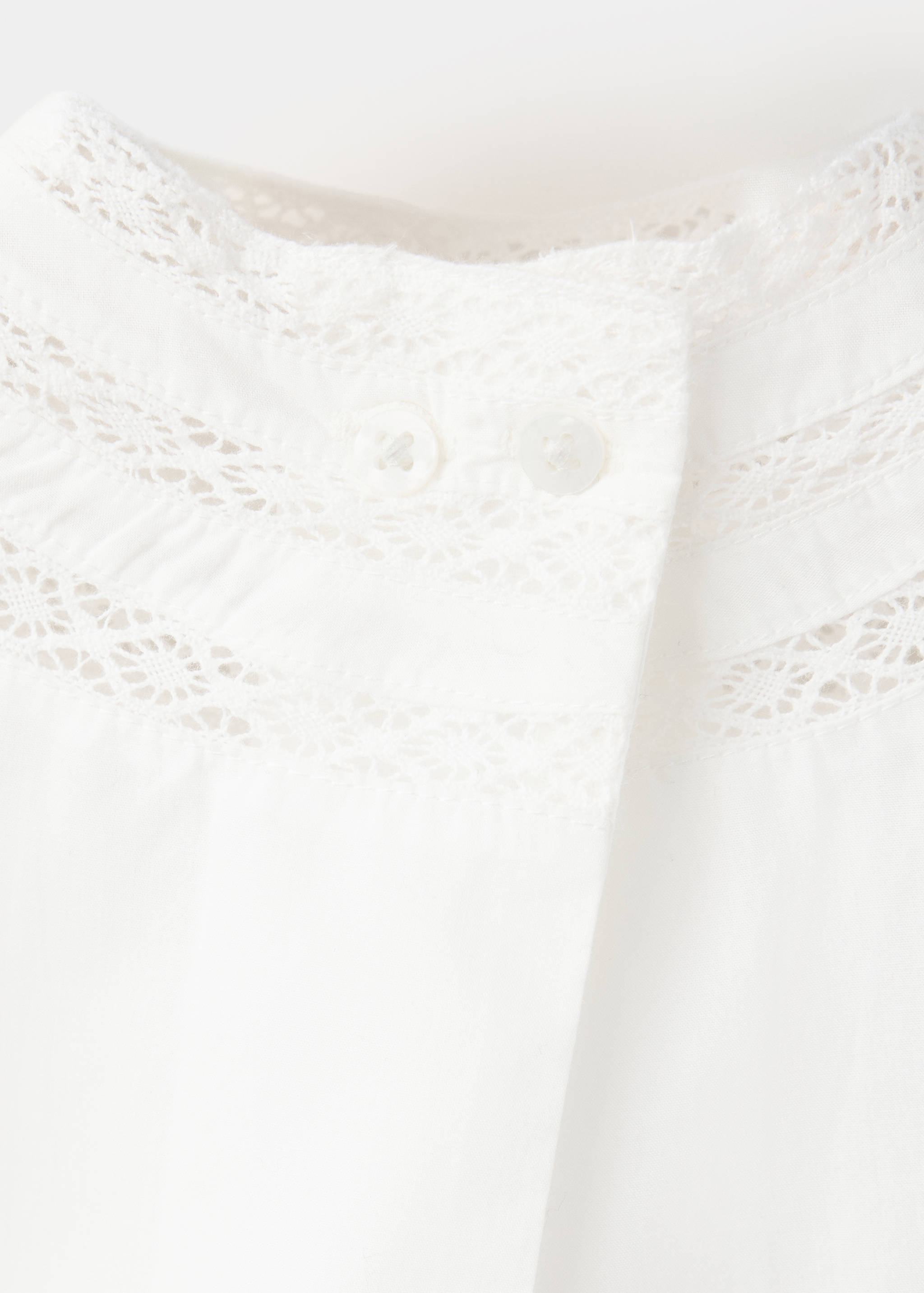 Cotton blouse with embroidered details - Details of the article 0