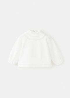 Cotton blouse with embroidered details — Off White 1