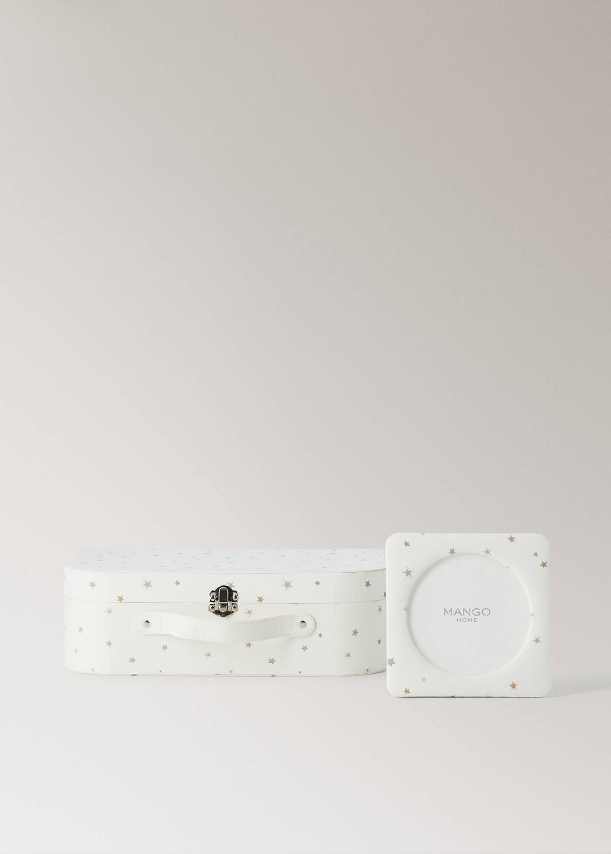 Children’s star photo frame — Off White