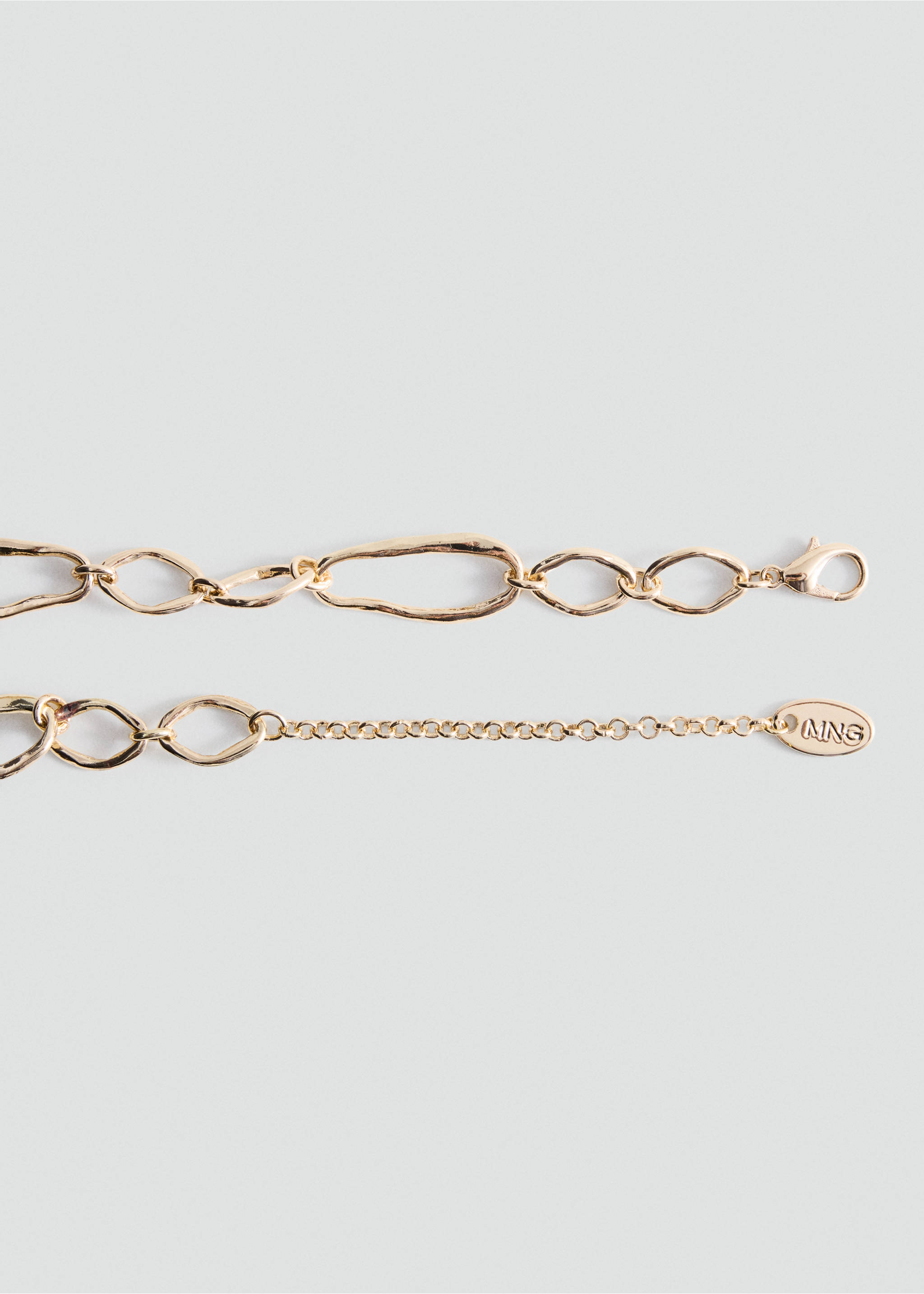 Flower beads necklace - Details of the article 1, Gold. Ref: 37074465-00.
