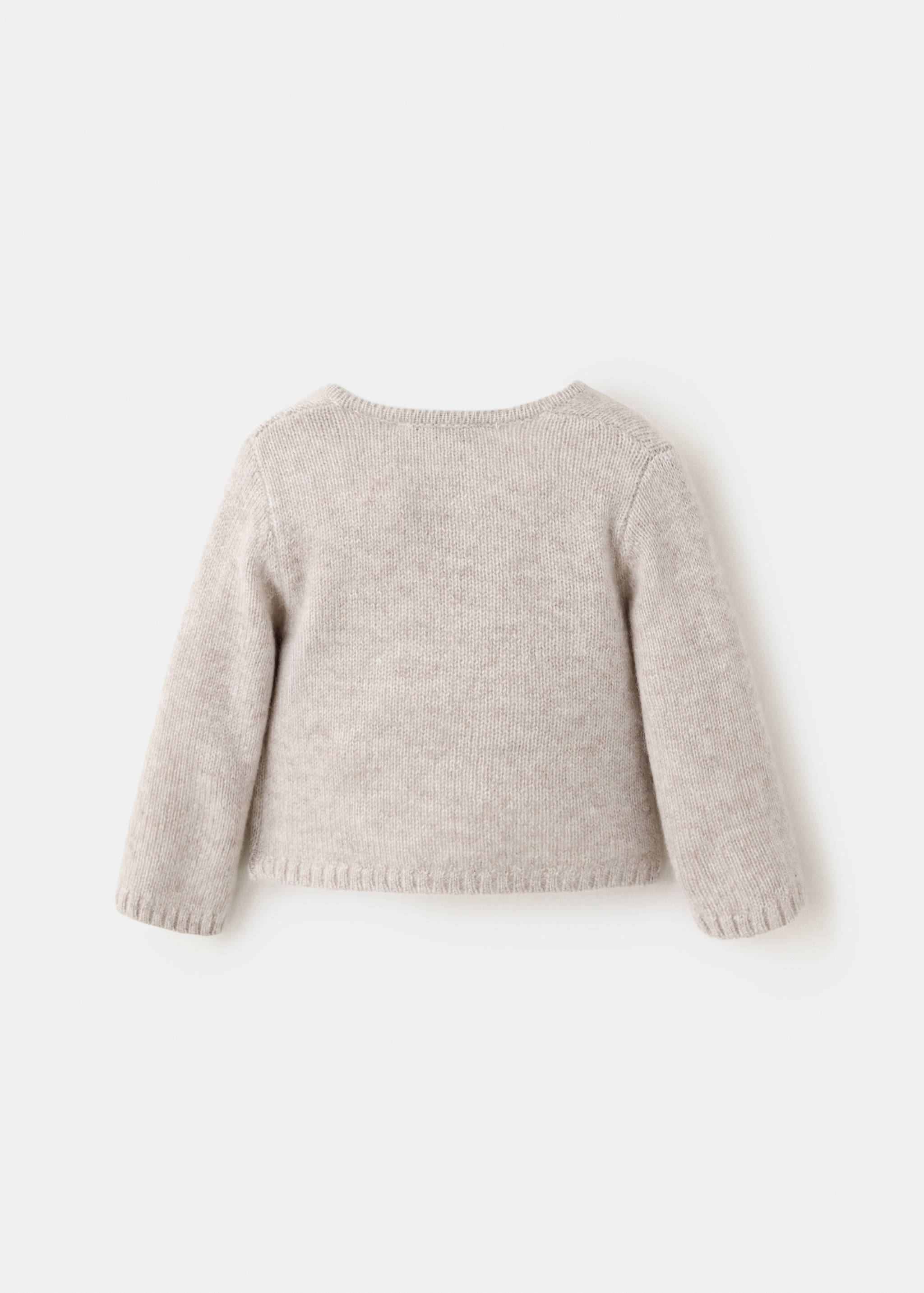 Cross-over 100% cashmere sweater - Reverse of the article