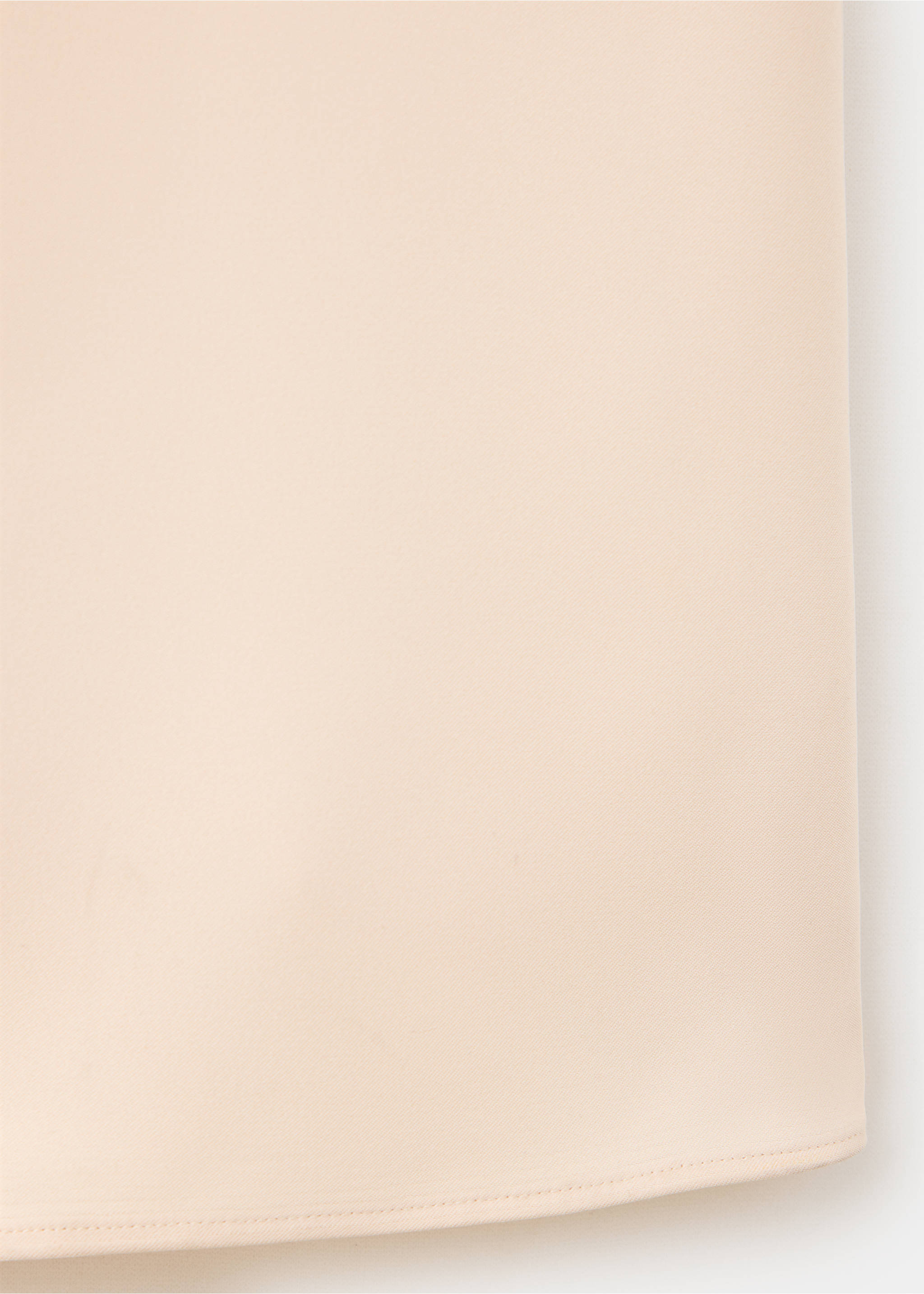 Satin straight-fit trousers - Details of the article 0, Ecru. Ref: 37074471-00.