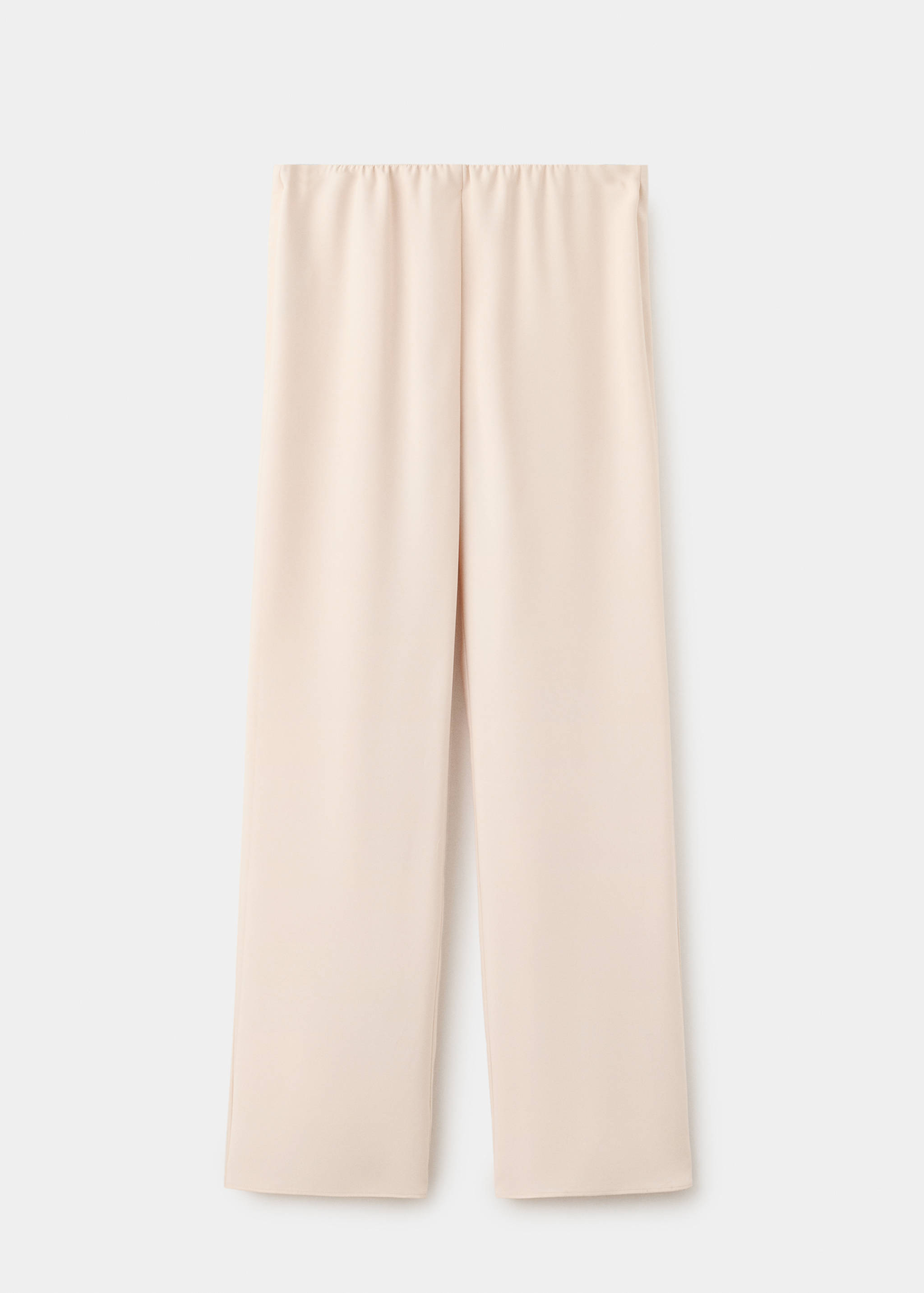 Satin straight-fit trousers - Article without model