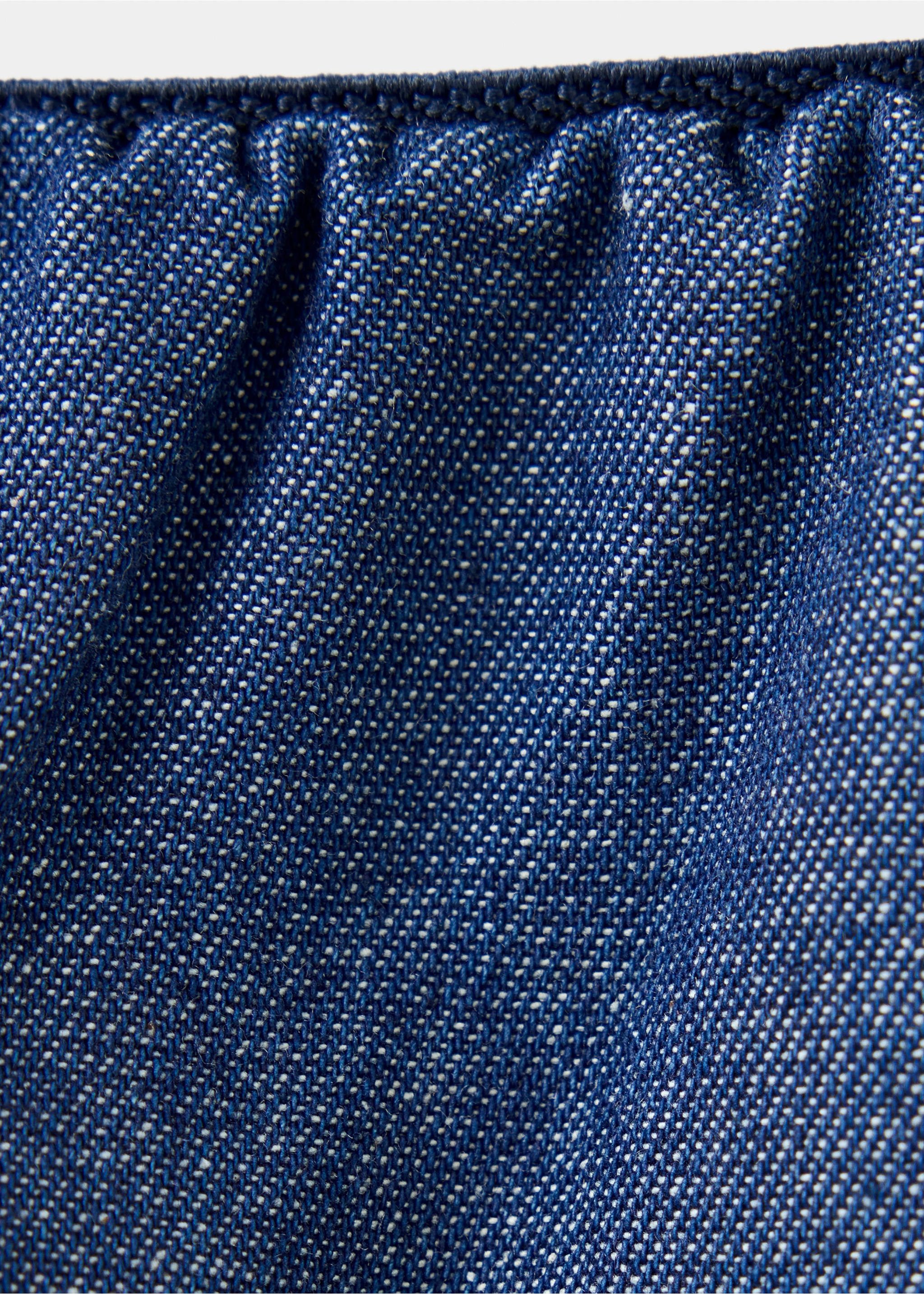 Pantalon droit satiné - Détail de l'article 8, Bleu. Ref: 37074471-00.