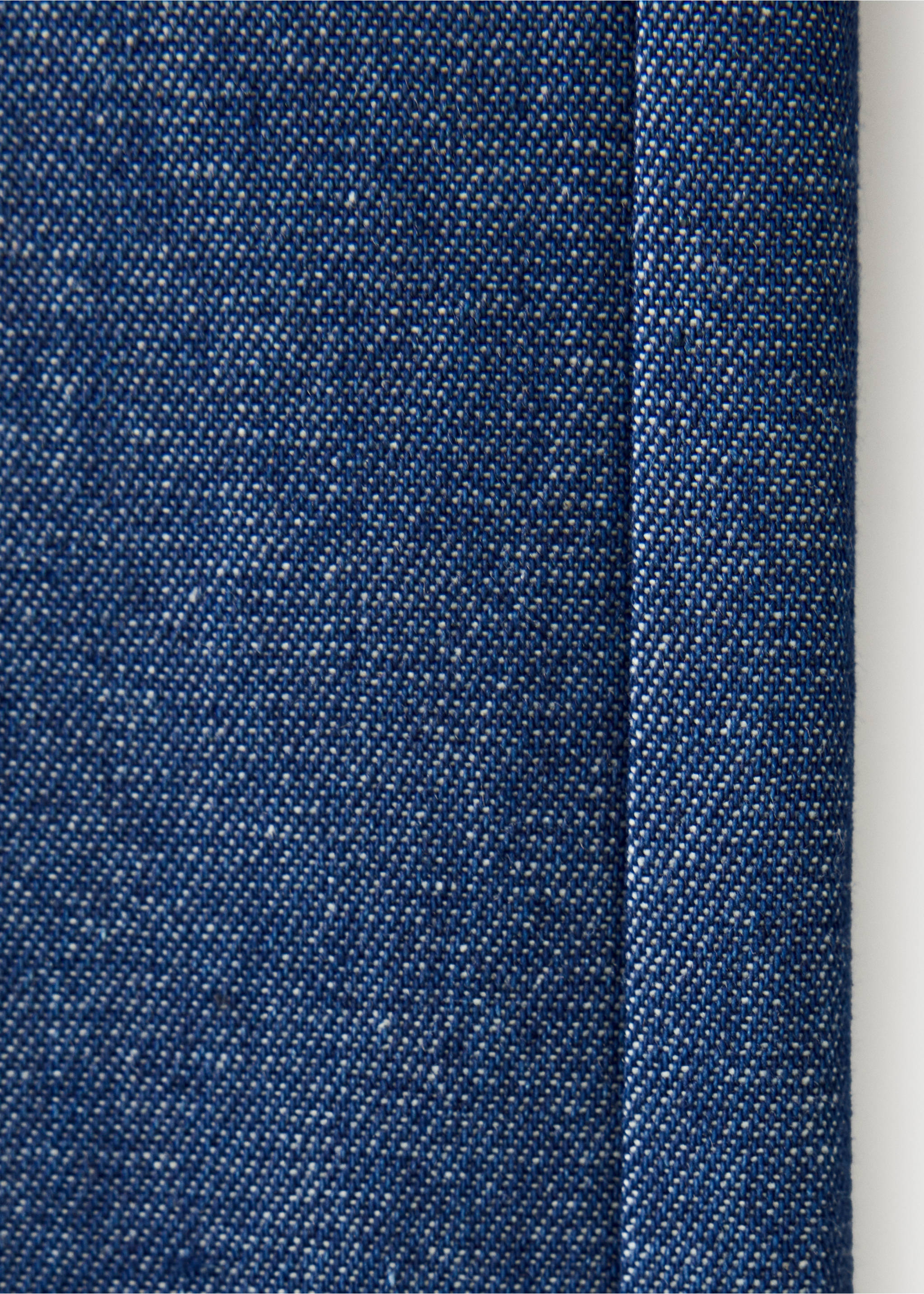 Pantalon droit satiné - Détail de l'article 0, Bleu. Ref: 37074471-00.