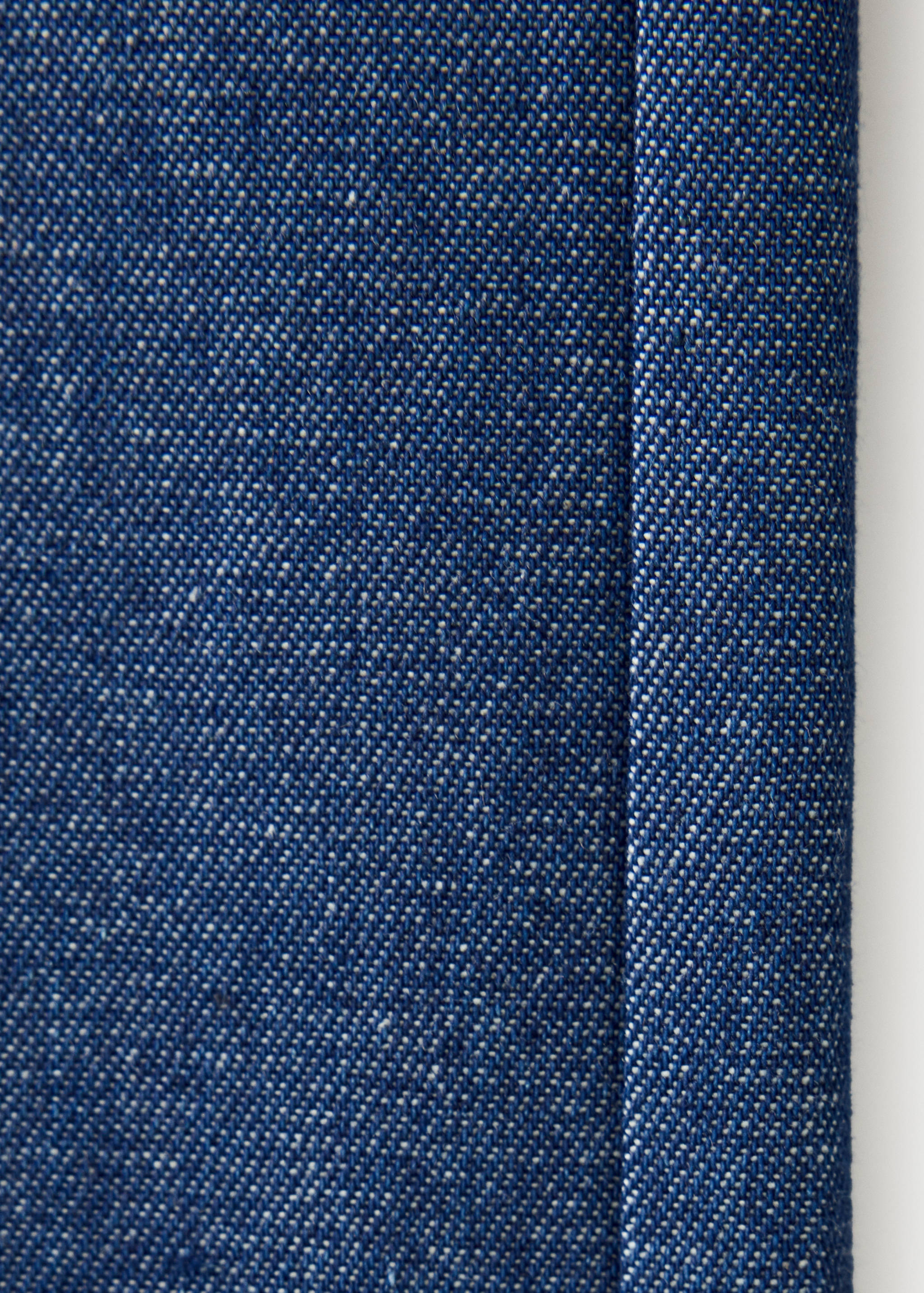 Satin straight-fit trousers - Details of the article 0