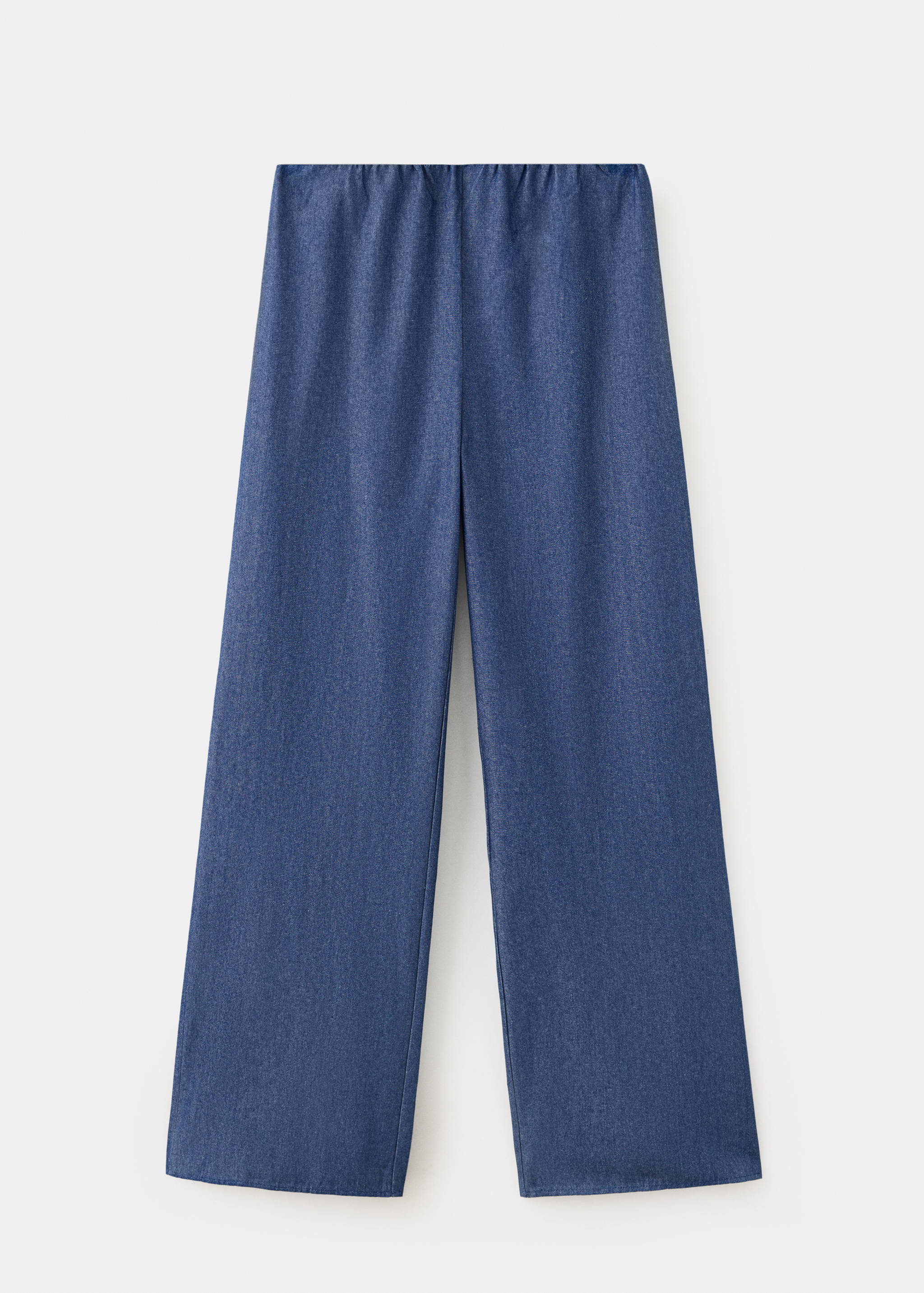 Satin straight-fit trousers - Article without model