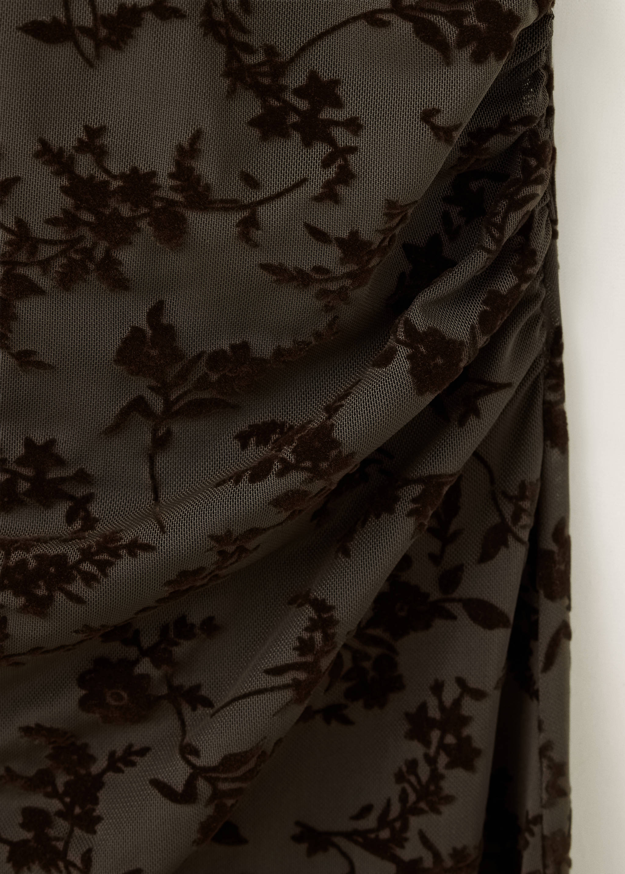 Devoré dress with tie detail - Details of the article 8