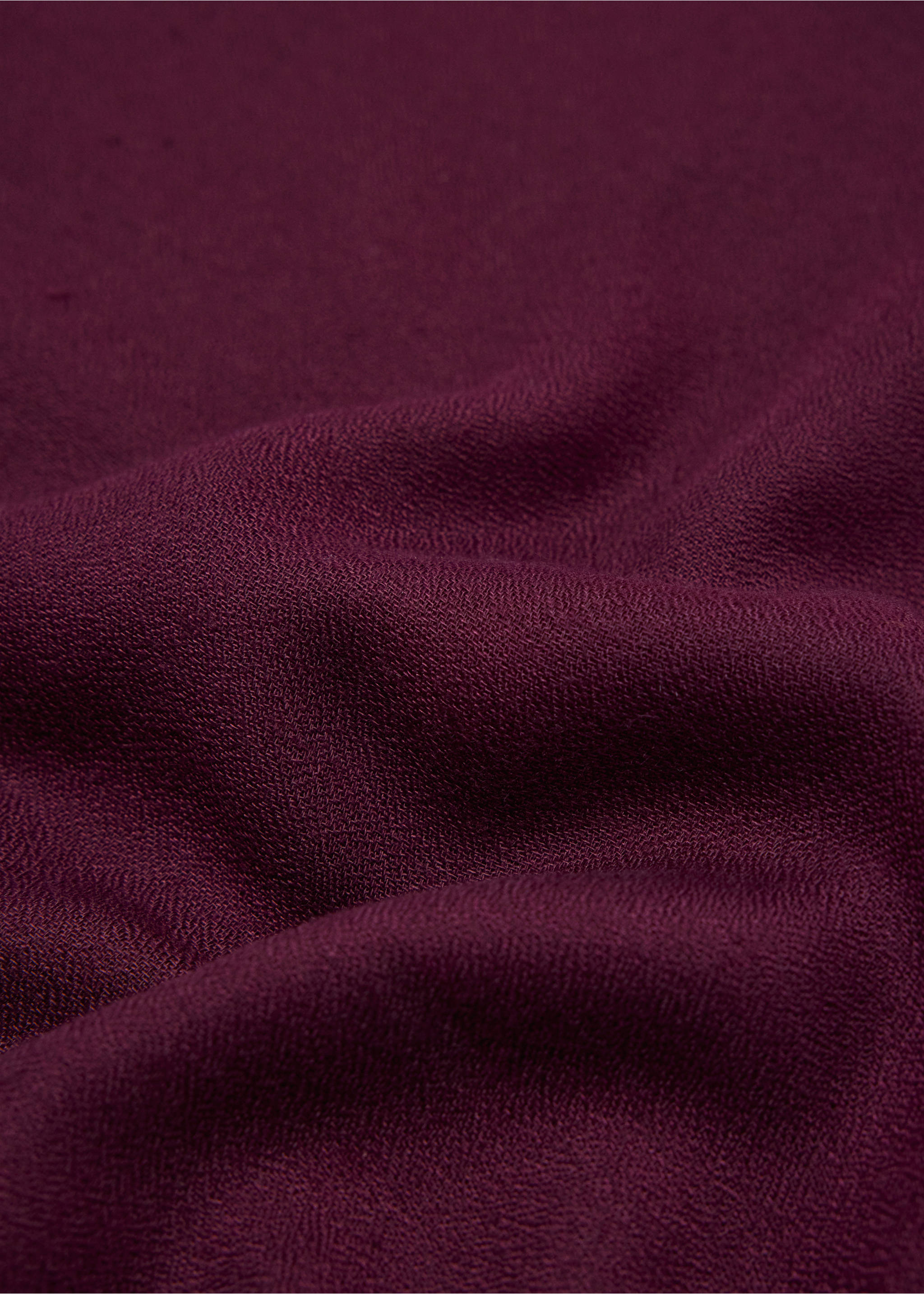 Frayed edge scarf - Medium plane, Burgundy. Ref: 37074775-00.