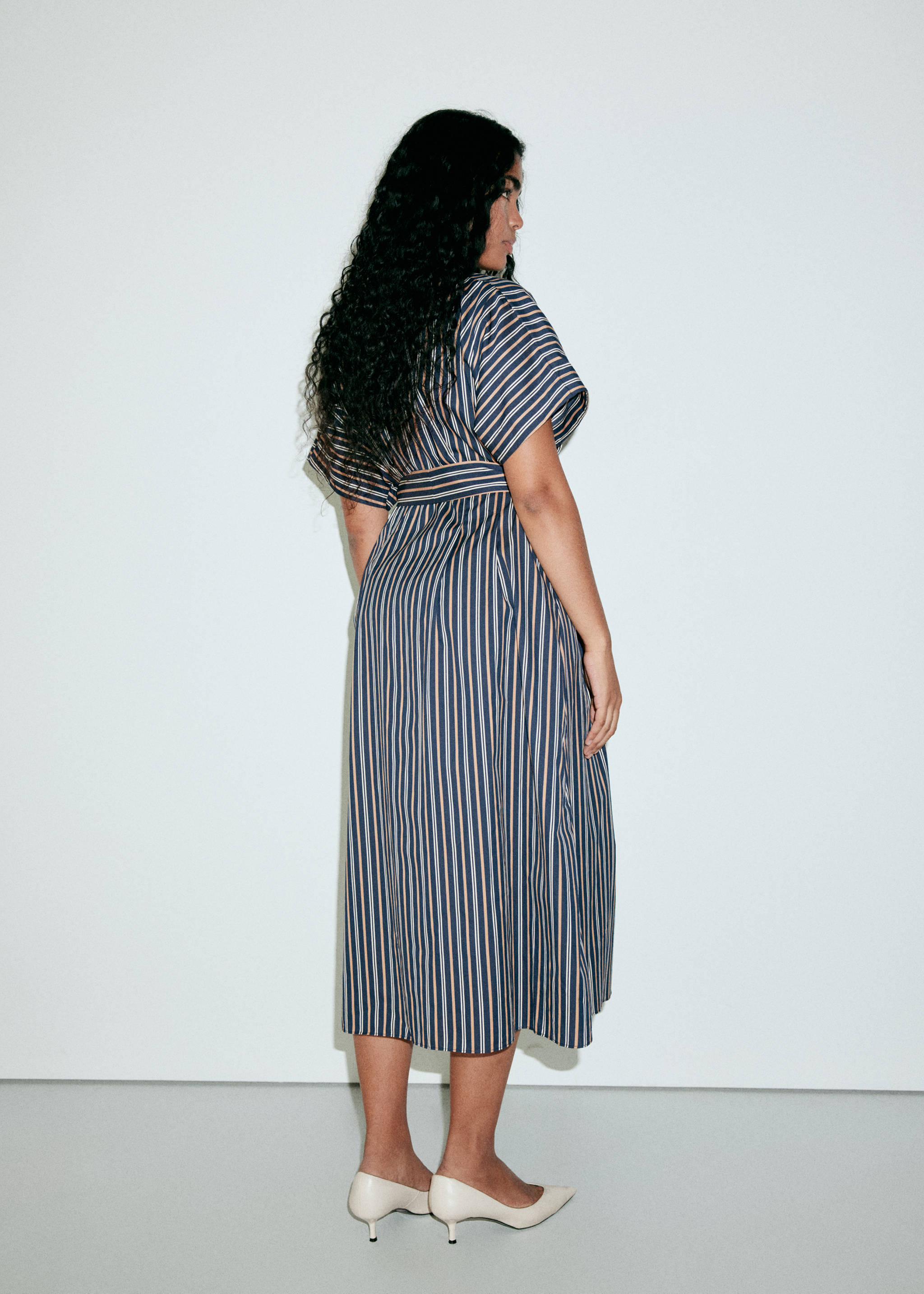 Striped shirt dress - Details of the article 4