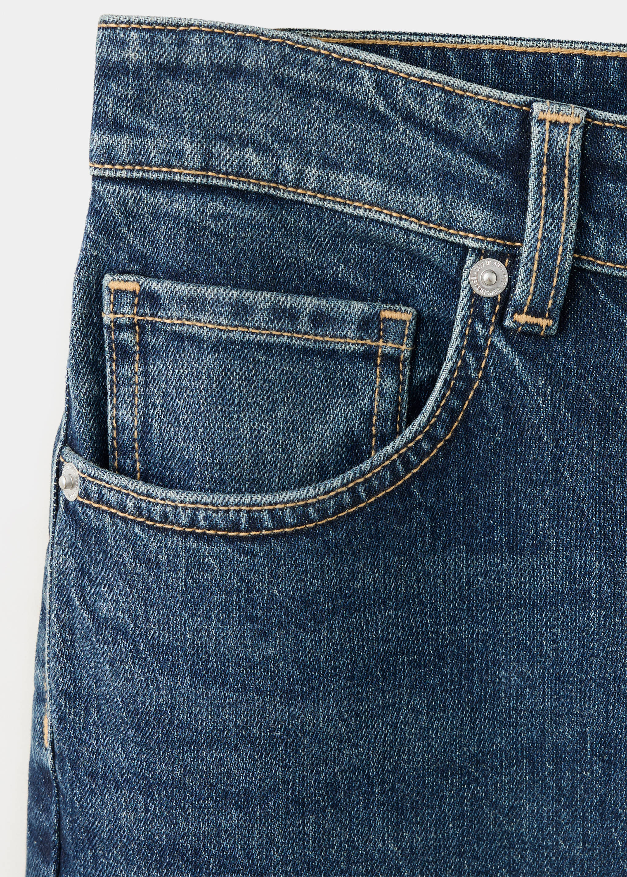 Slim-fit high-waist jeans - Details of the article 0