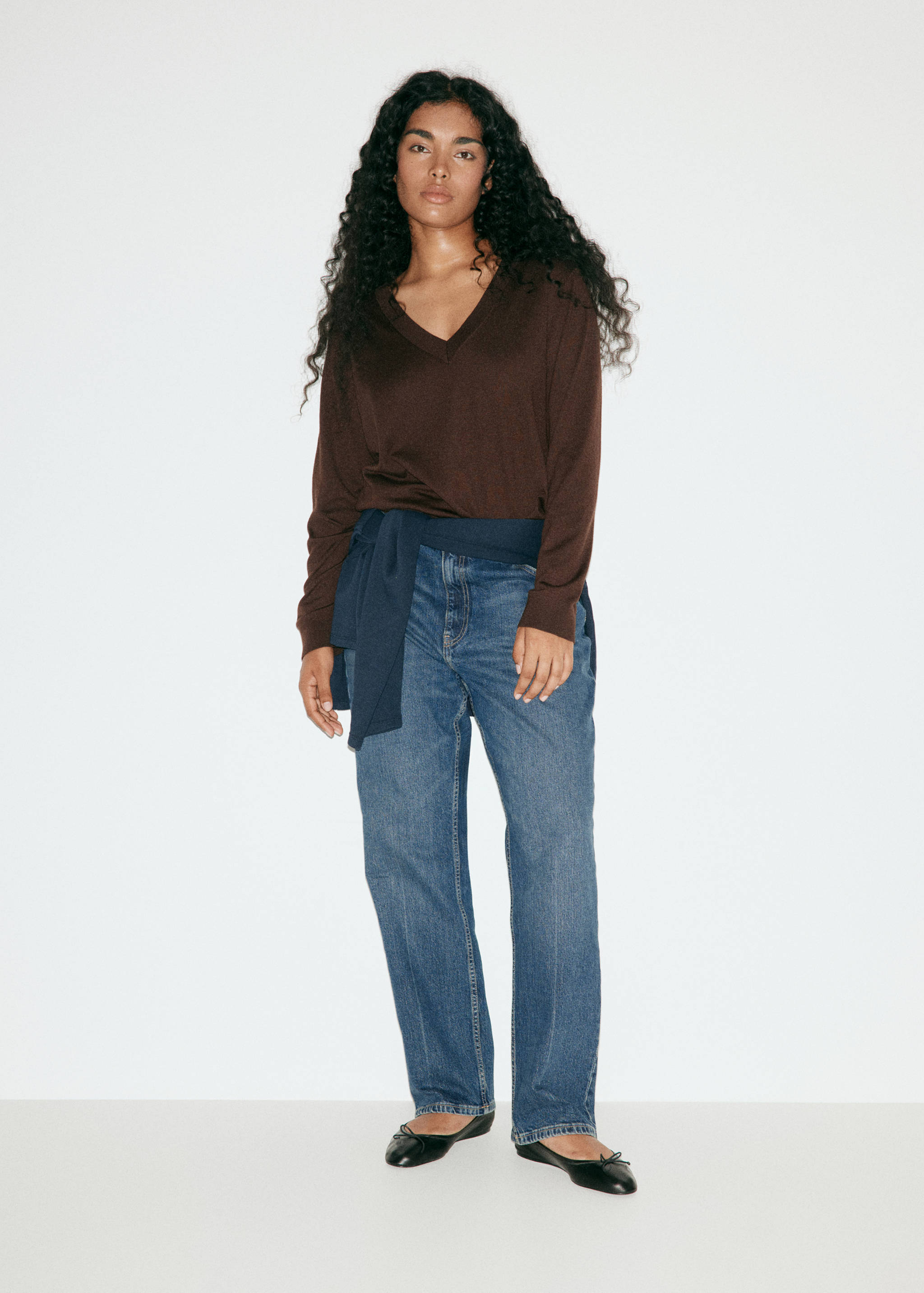 Slim-fit high-waist jeans - Details of the article 5