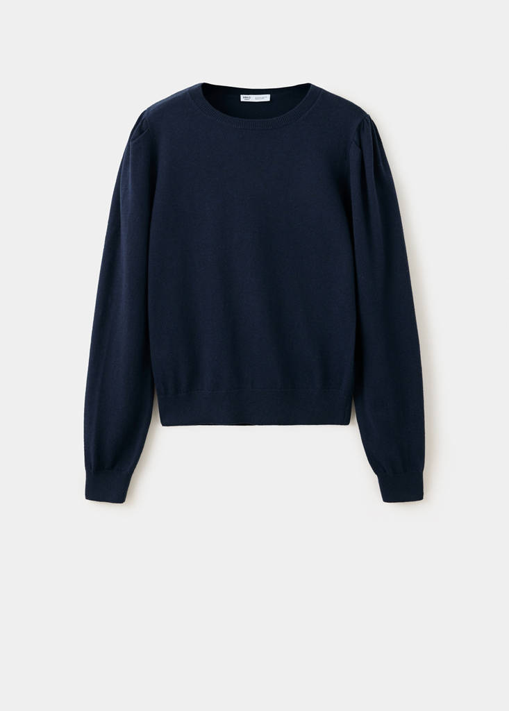 Medium-knit sweater — Navy