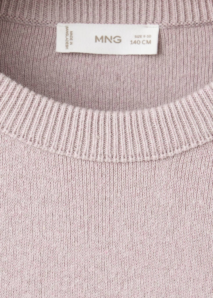 Knitted cotton sweater — Light/Pastel Purple