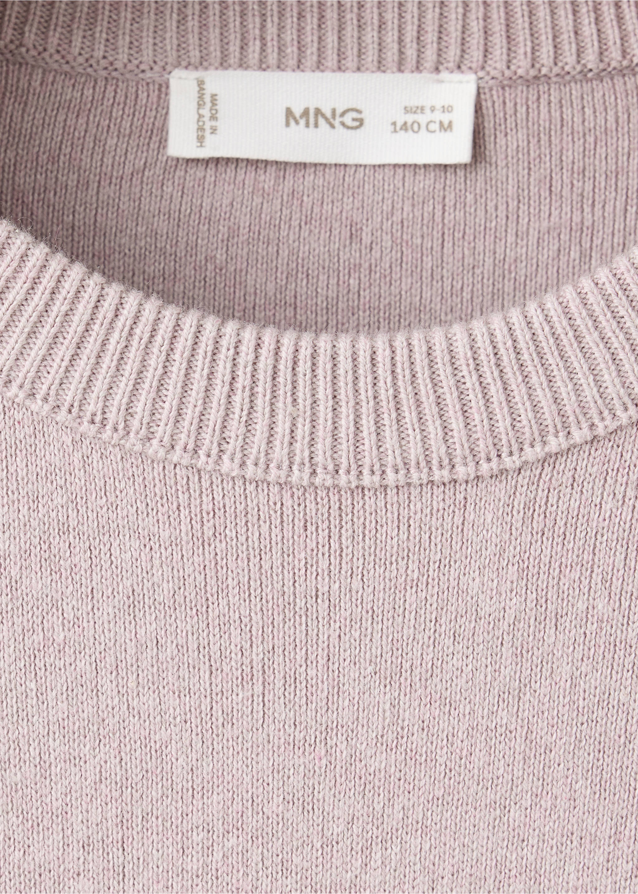 Jersey 100% algodón punto fino - Detalle del artículo 8, Morado claro/pastel. Ref: 37074783-00.