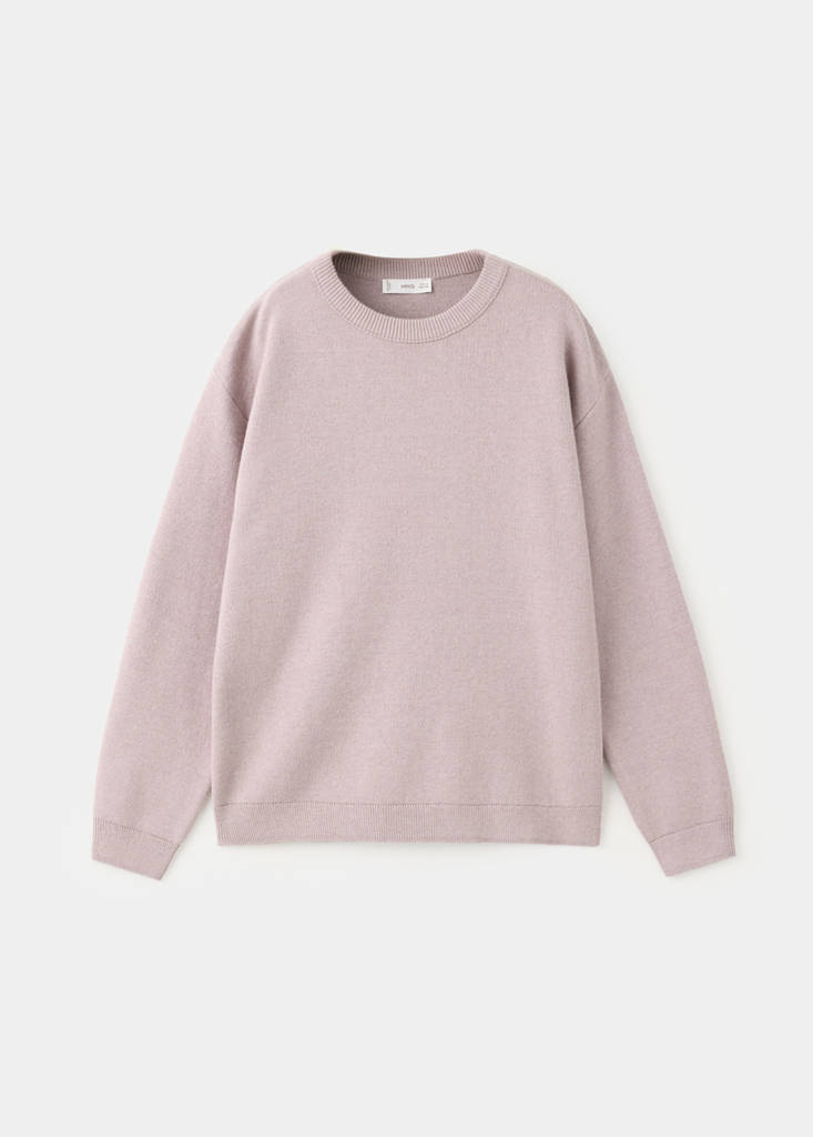 Knitted cotton sweater — Light/Pastel Purple