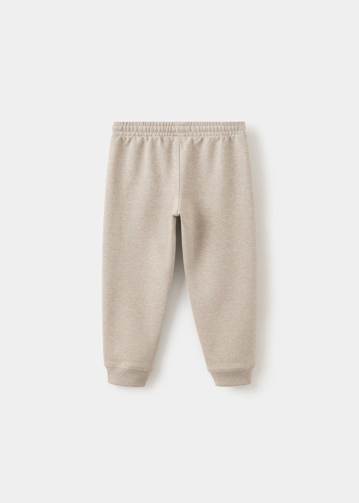 Jogger trousers with printed detail — Sand