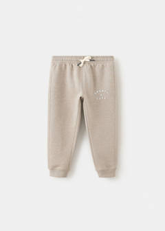 Jogger trousers with printed detail — Sand 3