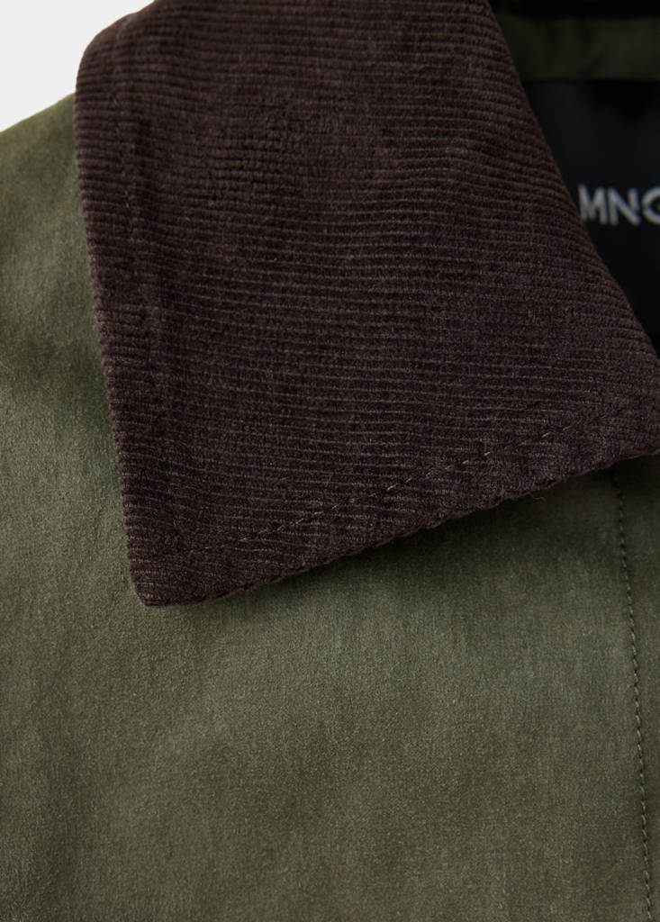 Corduroy-collar jacket with pockets - thumbnail 7
