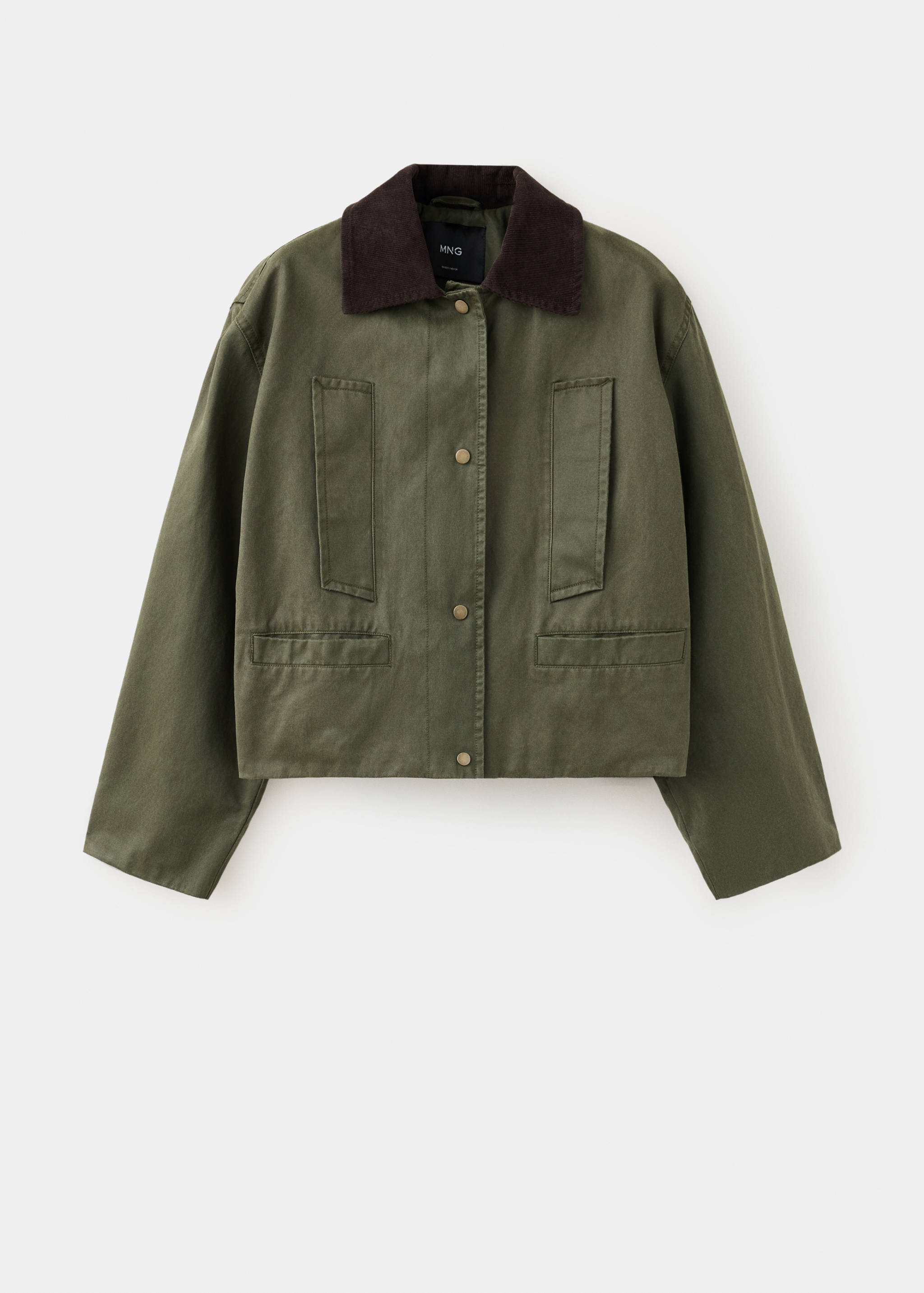 Corduroy collar jacket - Article without model