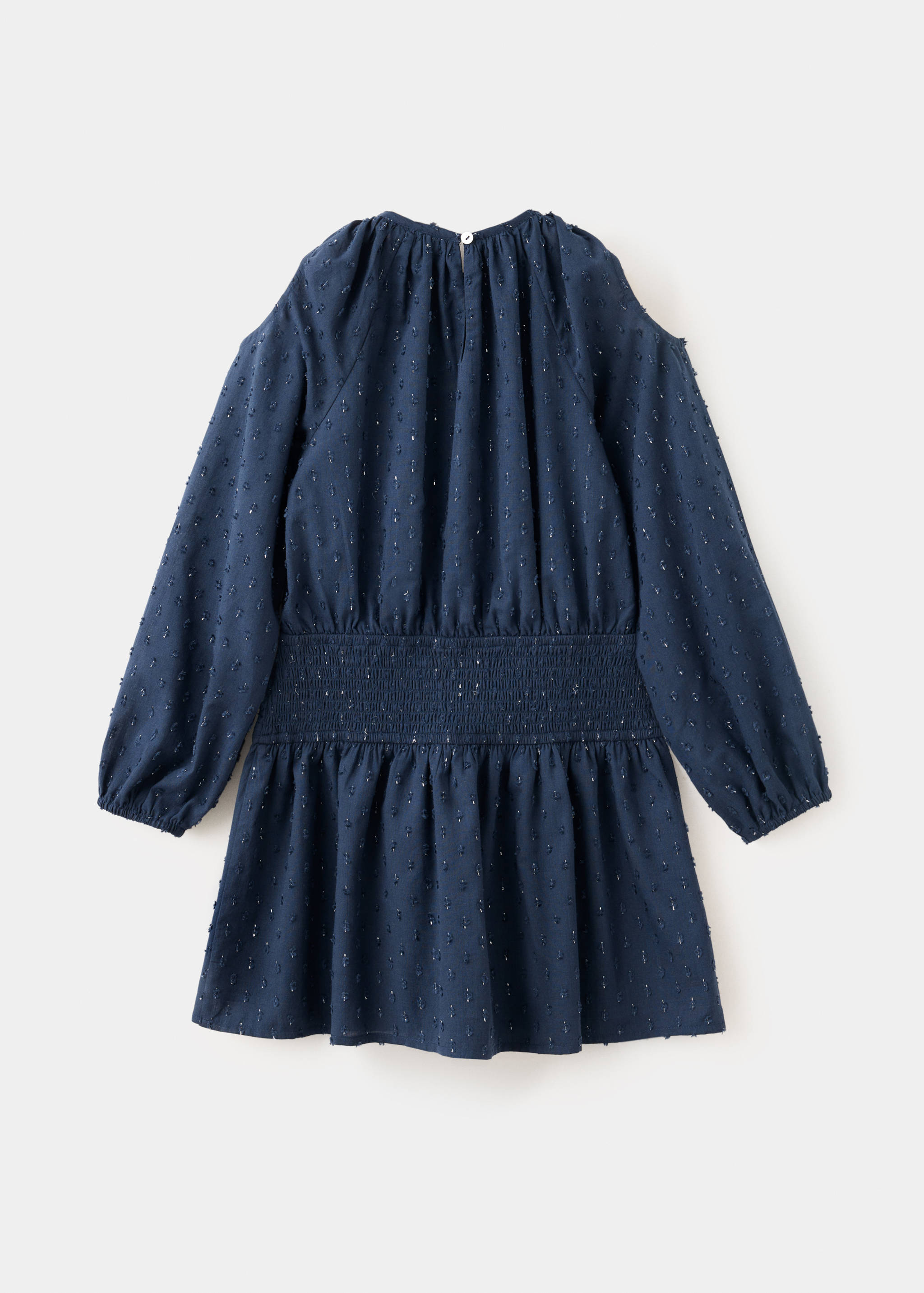 Robe froncée avec détails métallisés - Verso de l’article