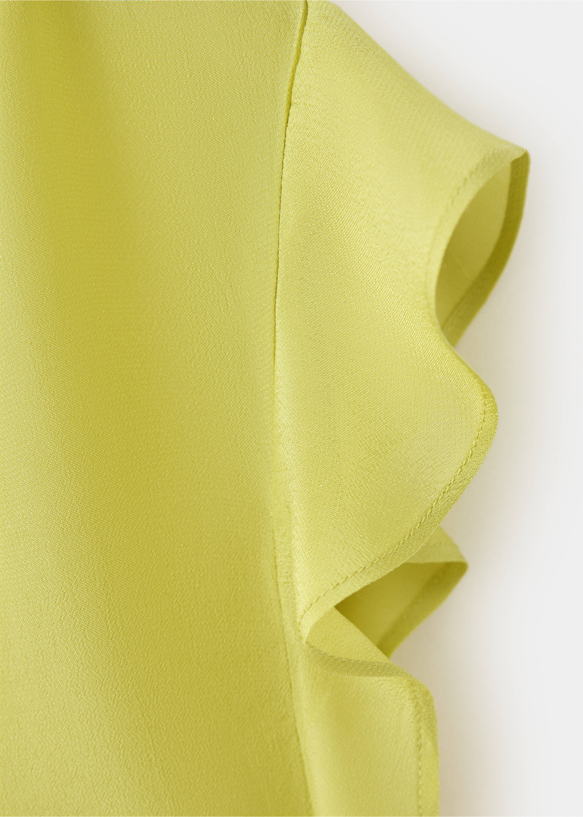 Blouse satinée col V - Détail de l'article 0, Citron vert. Ref: 37074790-00.
