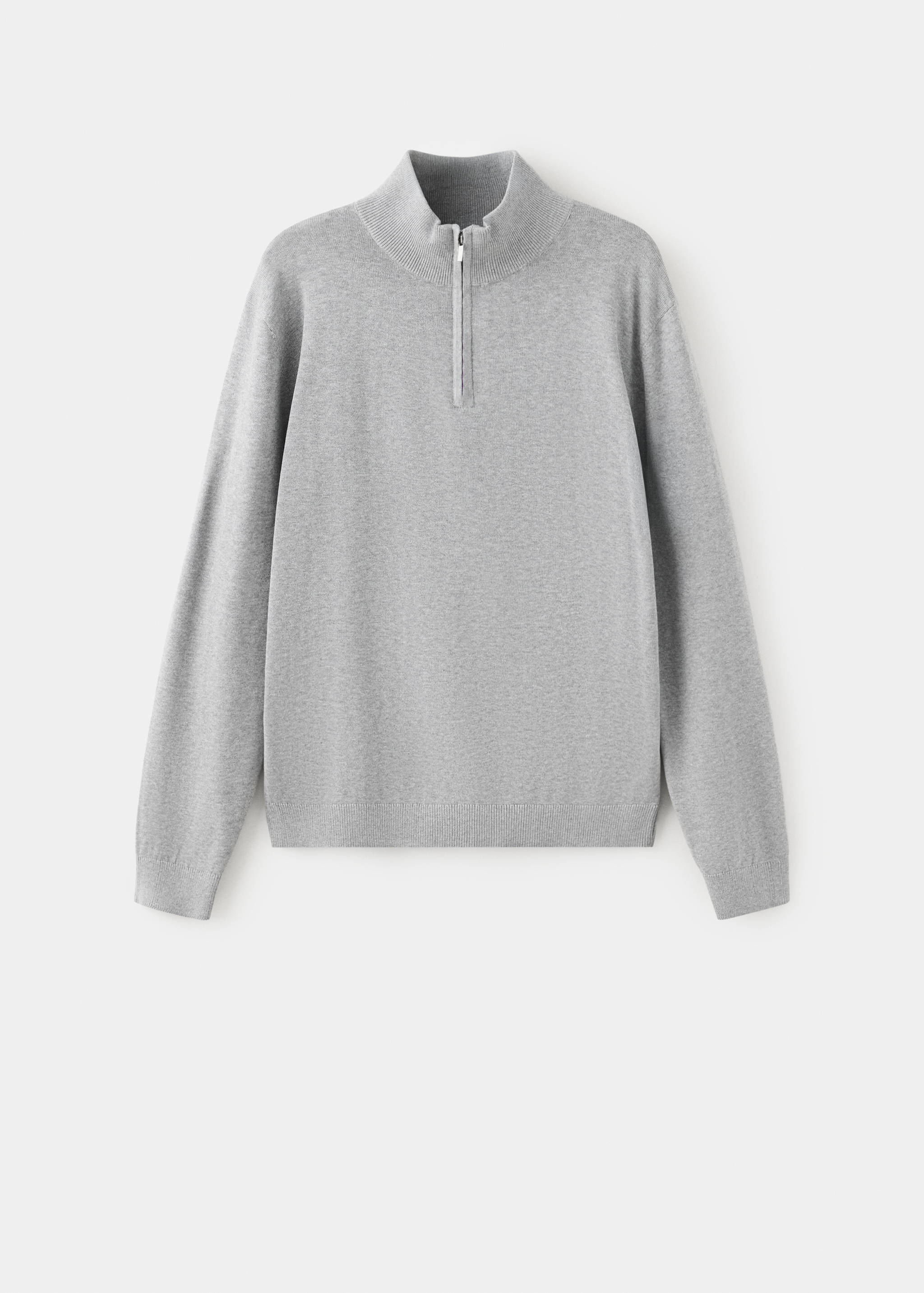 Perkins-neck sweater with zip - Article without model