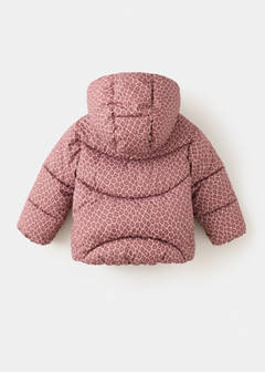 Printed quilted coat — Pink 6